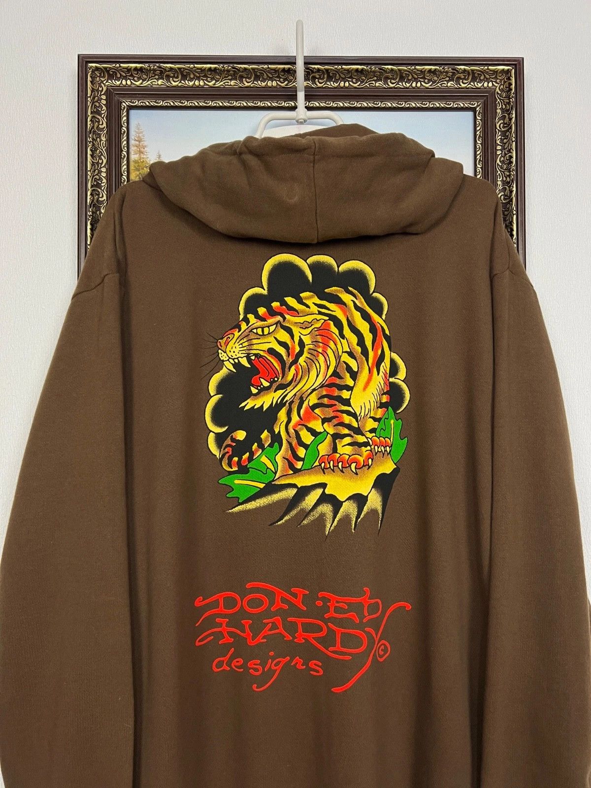Ed Hardy Vintage Ed Hardy Hoodie Jacket Rare Love Kills Skull Size US XL / EU 56 / 4 - 2 Thumbnail