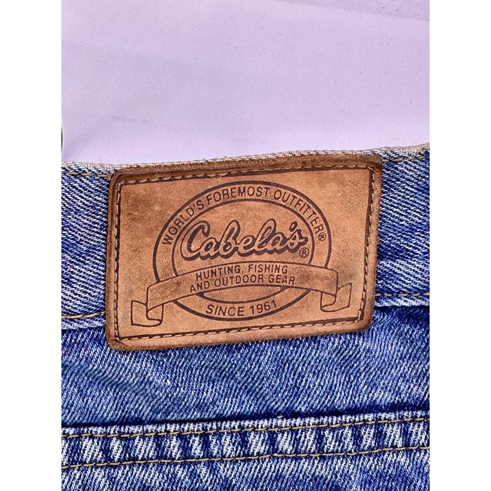 Cabelas Cabelas Blue Thick Work Jeans Size 34 Size US 34 / EU 50 - 10 Thumbnail