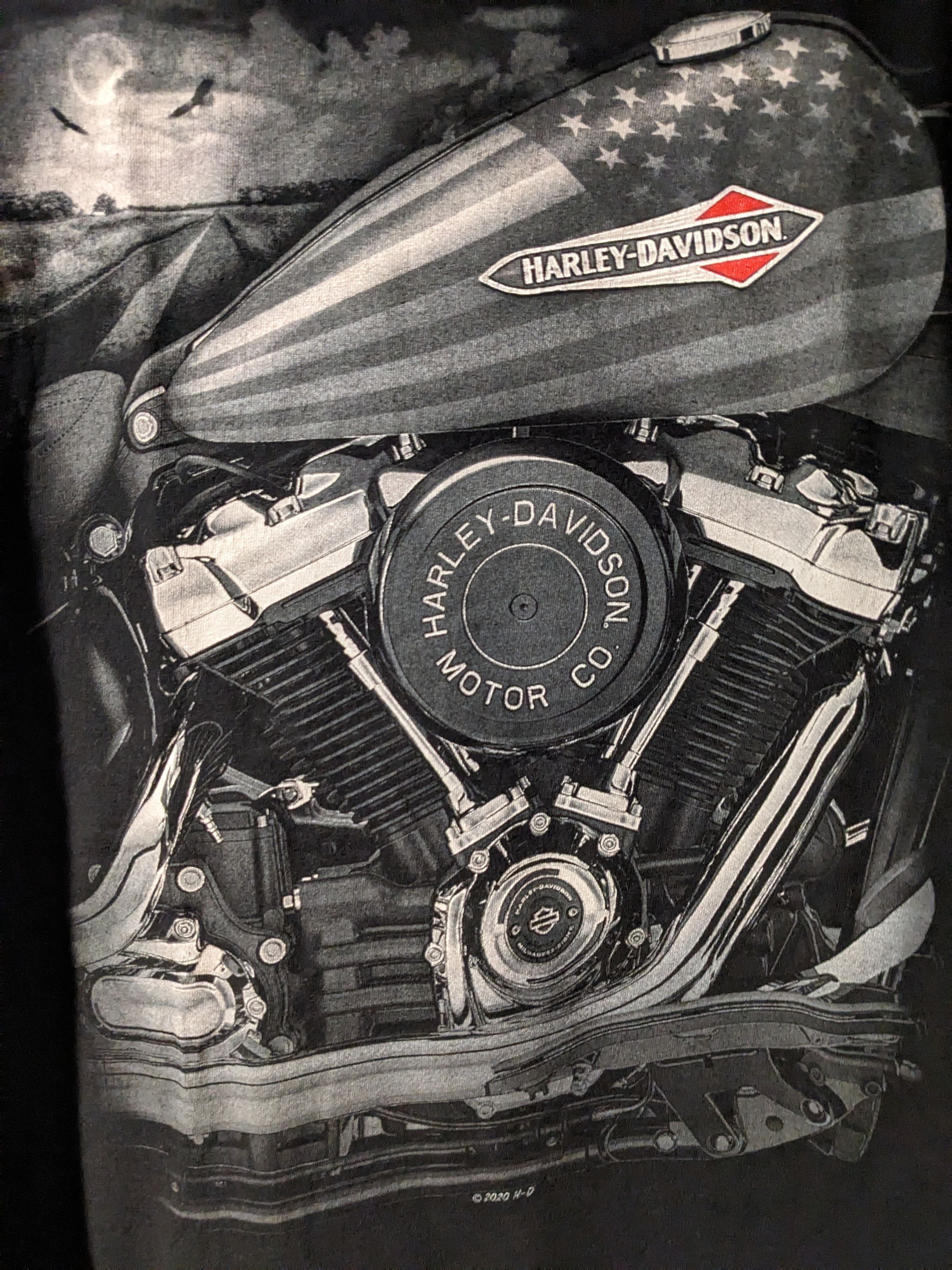Harley Davidson × NASCAR Harley Davidson Motorcycle Americana Bike Week T-Shirt Size US XXL / EU 58 / 5 - 2 Thumbnail