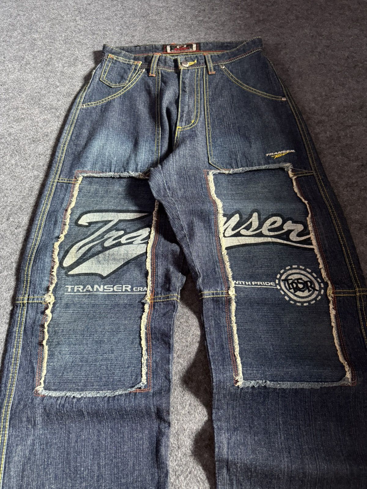 G-Unit × JNCO 2000s Transfer Baggy Patch Work Details Loose Jeans Size US 29 - 3 Thumbnail