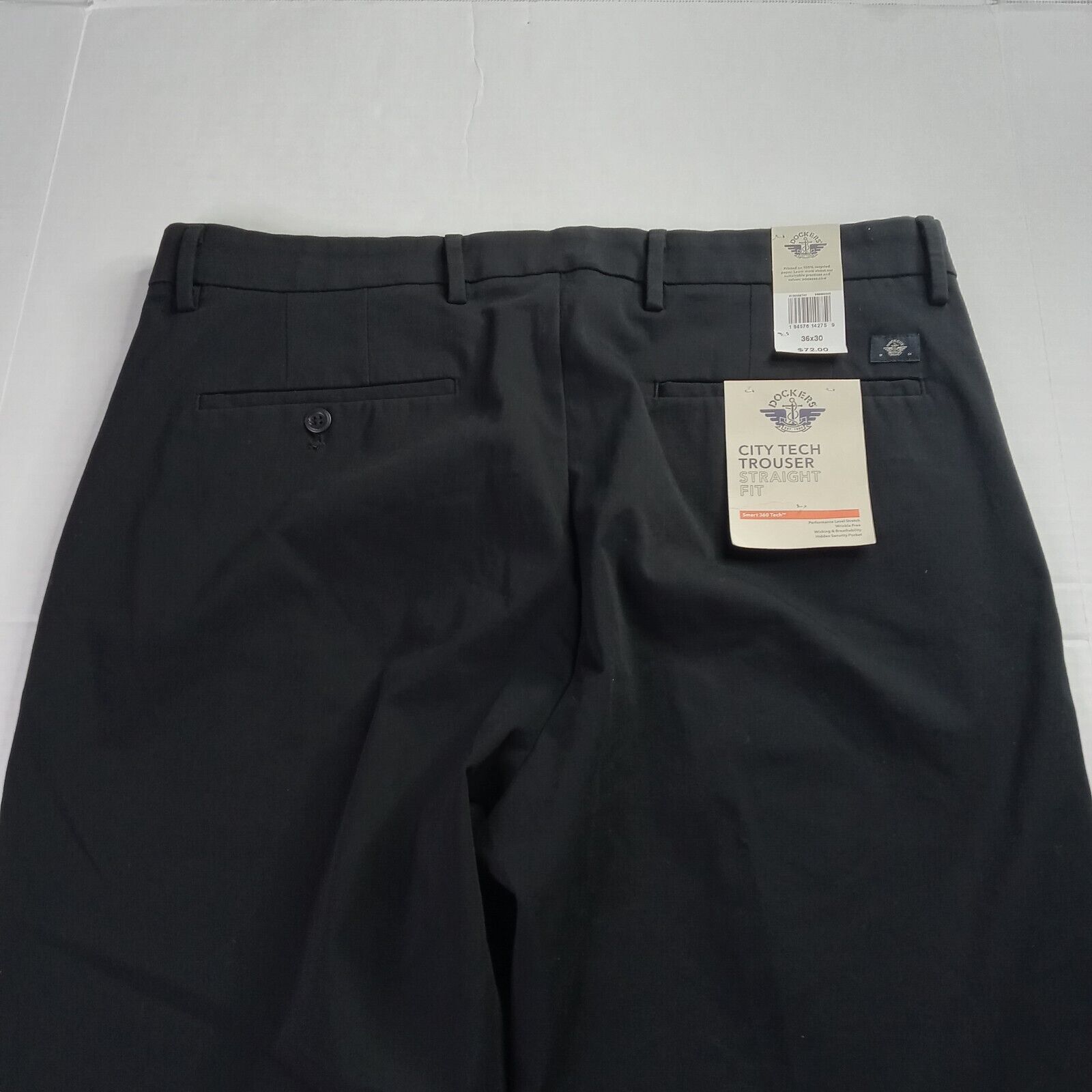 Dockers Dockers City Tech Trousers Men’s 36x30 Black Straight Fit Size US 36 / EU 52 - 9 Thumbnail