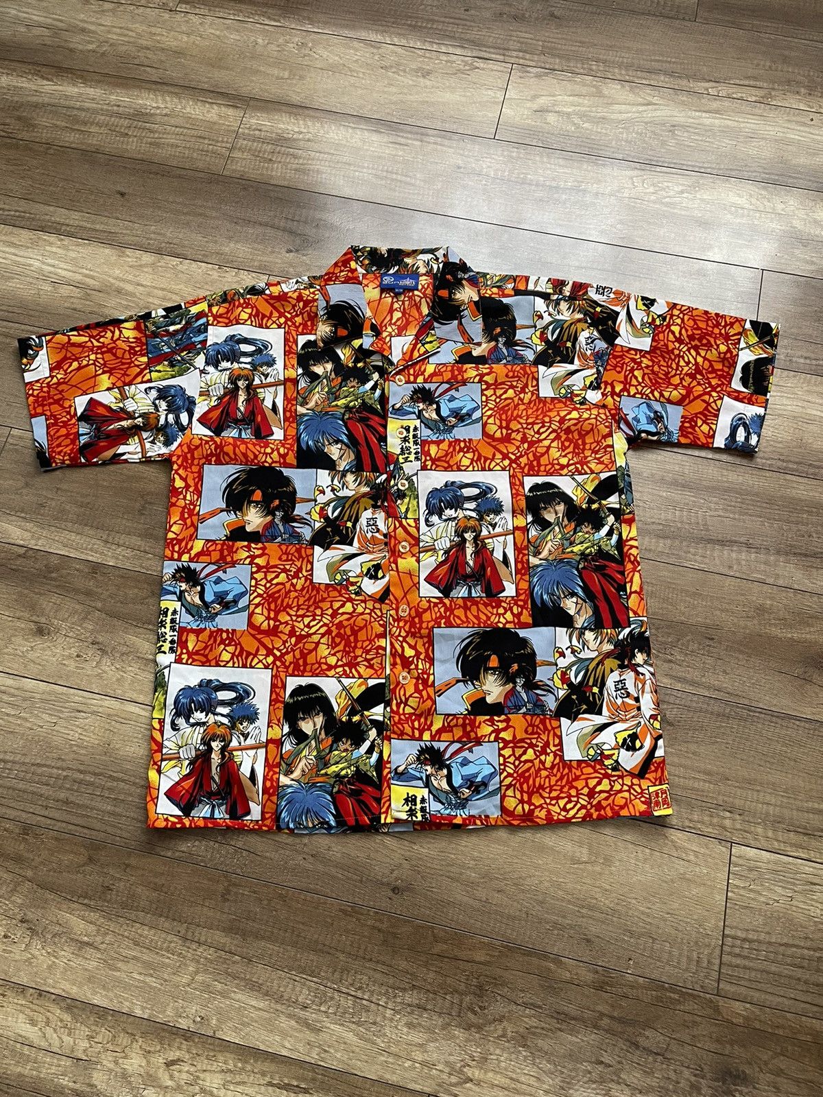 Anime Rurouni Kenshin Vintage Anime Shirt Button Up Size US M / EU 48-50 / 2 - 2 Thumbnail