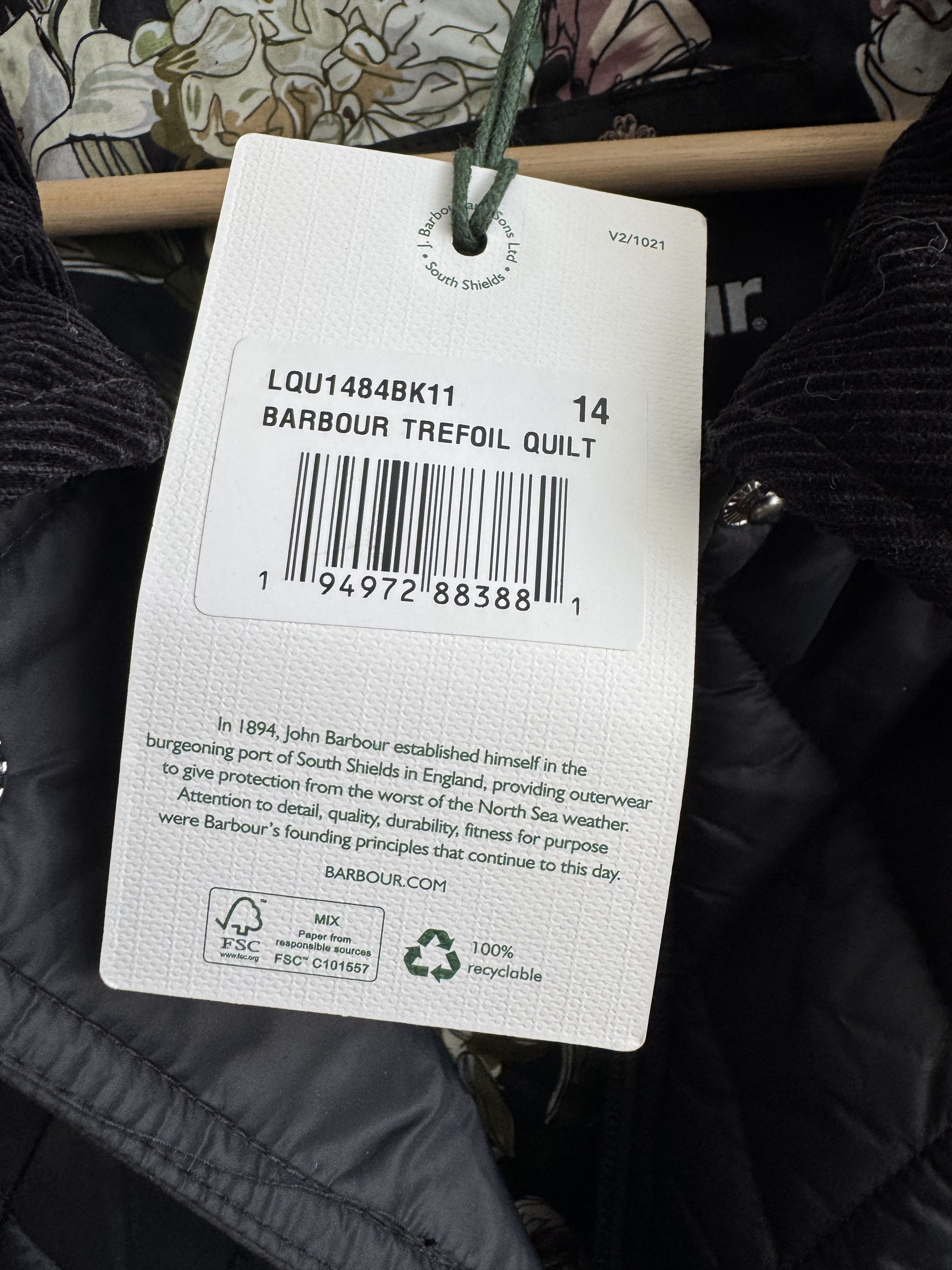 Barbour Barbour Trefoil Quilt Jacket Size 14 Size XL / US 12-14 / IT 48-50 - 7 Thumbnail