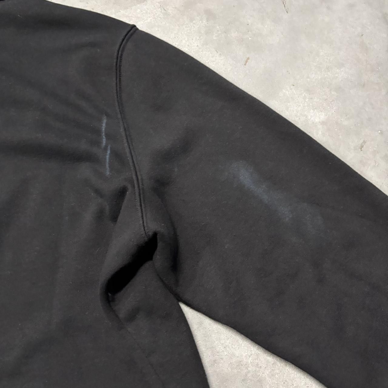 Japanese Brand × Vintage Crazy Vintage Y2K/2000s Black Blank Heavyweight Essential Hoodie! Size US XL / EU 56 / 4 - 8 Thumbnail