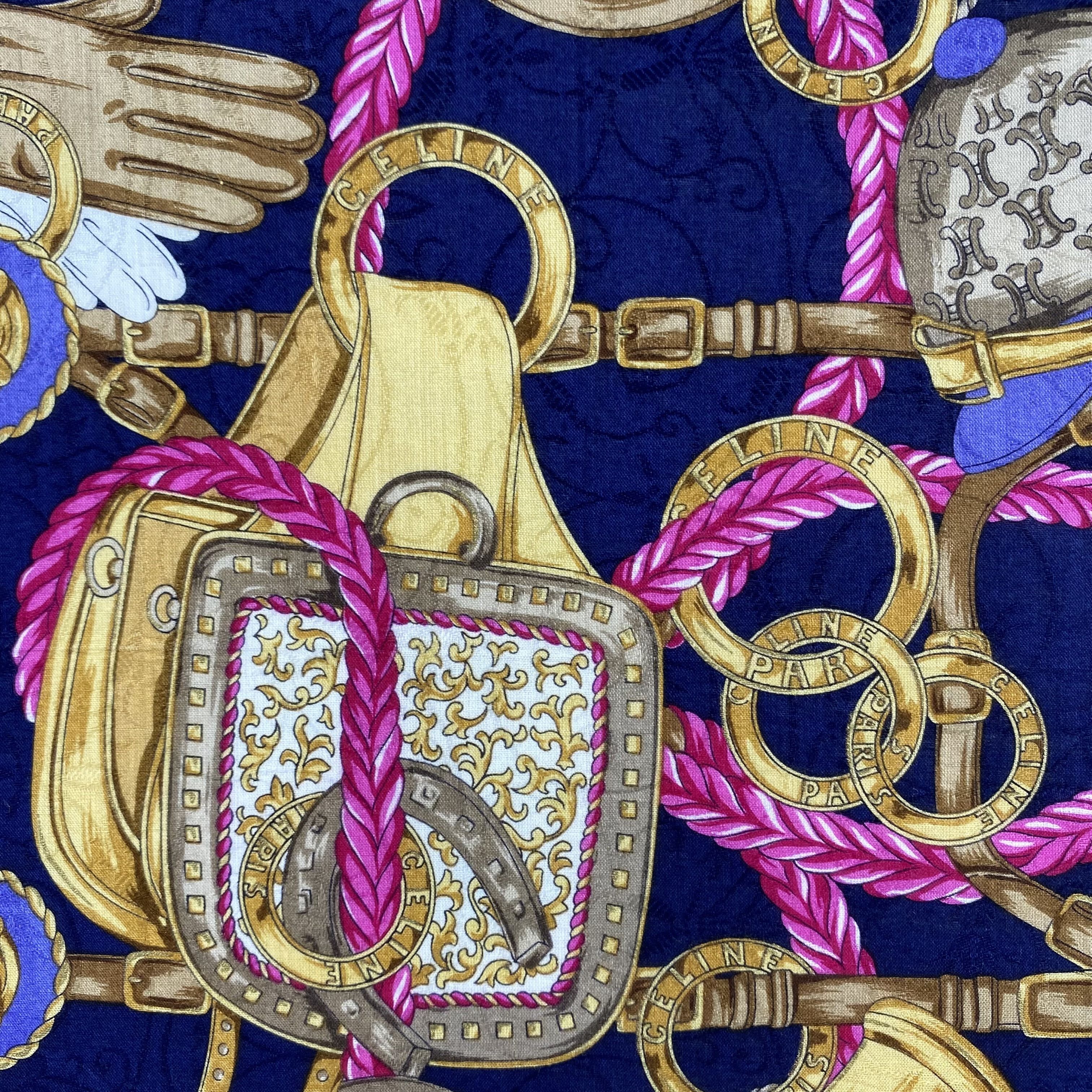 Celine × Vintage Celine Handkerchief / Neckerchief / Bandana-P1006 Size ONE SIZE - 4 Thumbnail