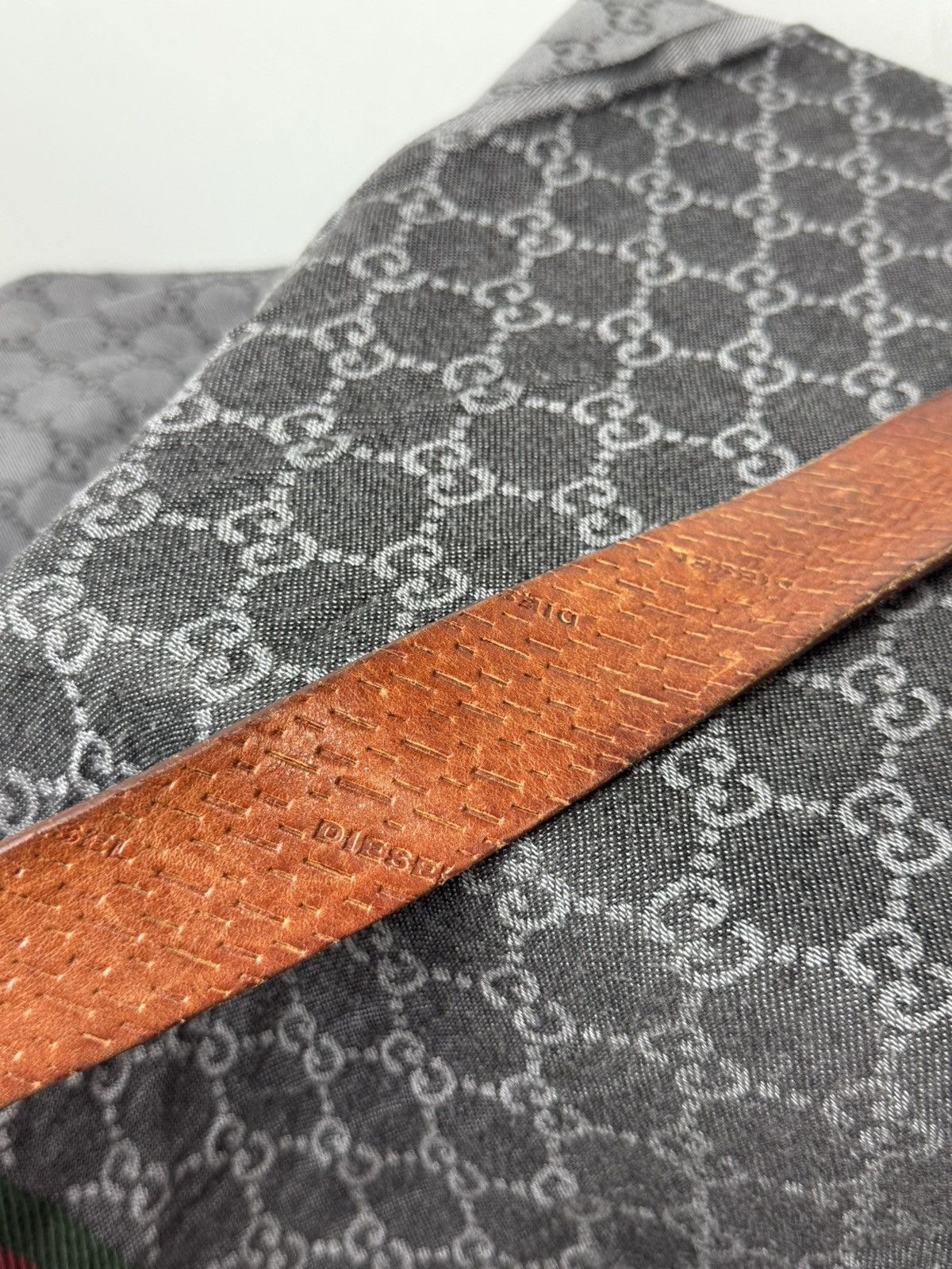 Diesel Y2K Vintage Diesel Leather Belt Hype Size ONE SIZE - 4 Thumbnail