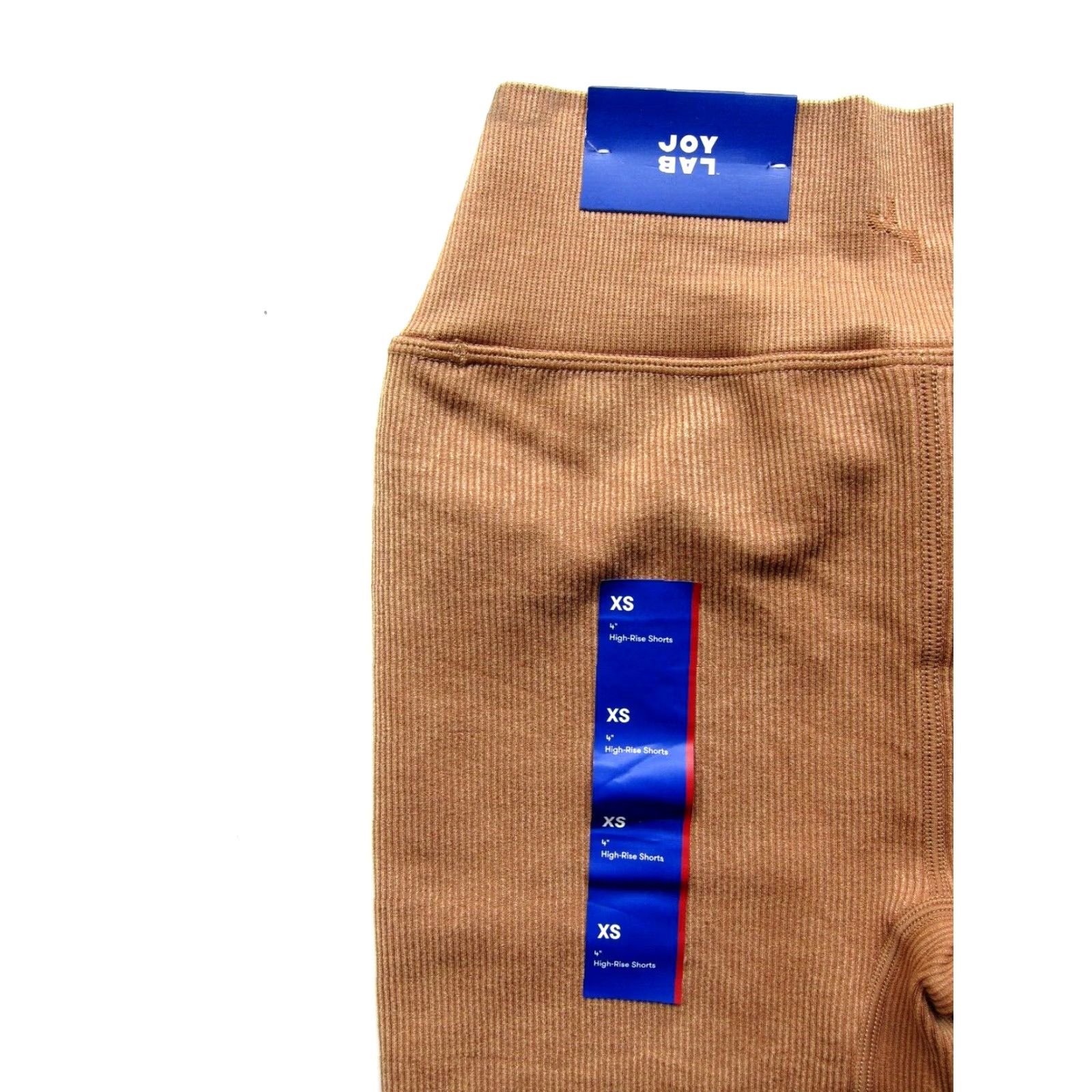 Vintage Joy Lab Brown Ribbed High Rise Knit Comfort Stretch Shorts Women XS Size 26" / US 2 / IT 38 - 4 Thumbnail