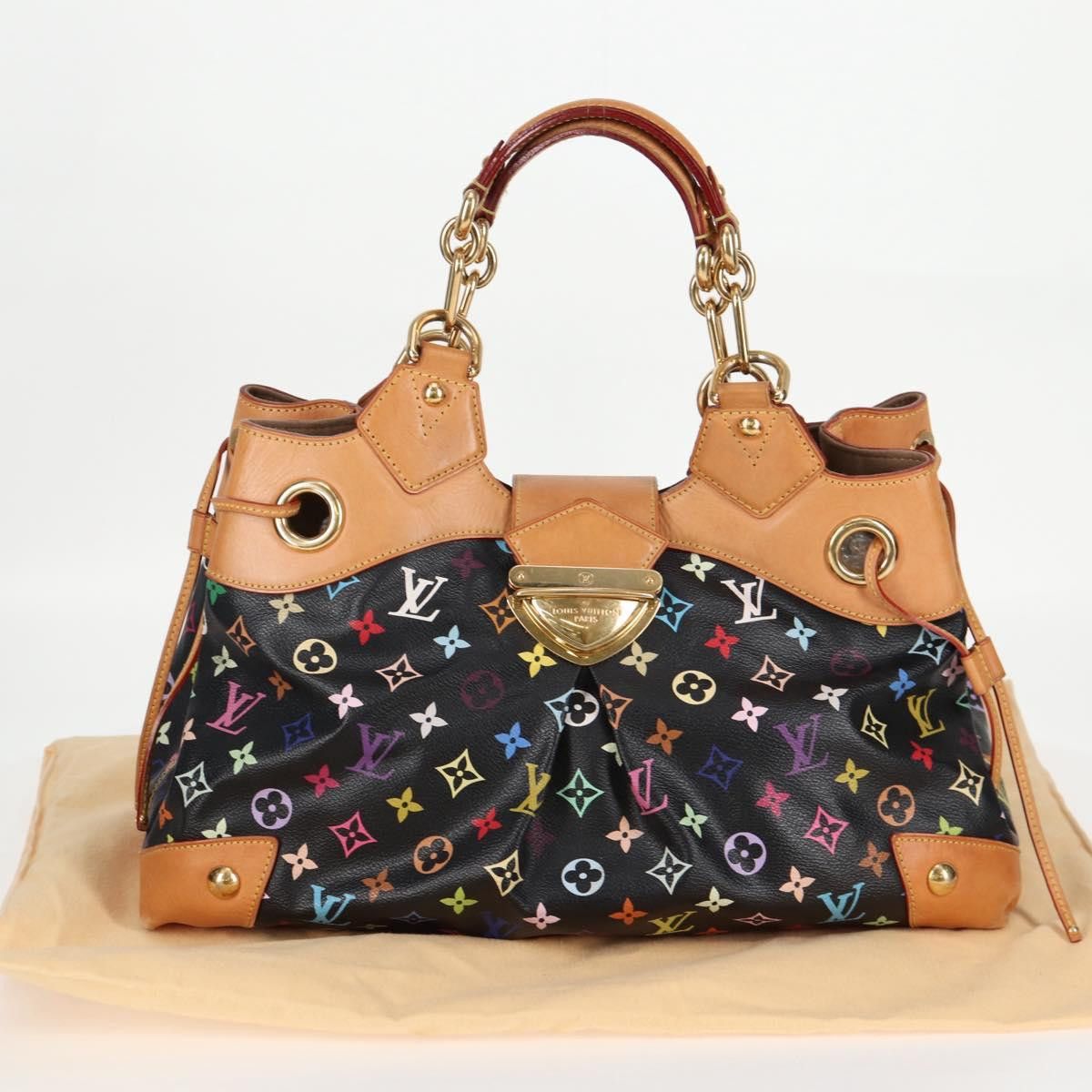 Louis Vuitton LOUIS VUITTON Monogram Multicolor Ursula Tote Bag Black Size ONE SIZE - 12 Thumbnail