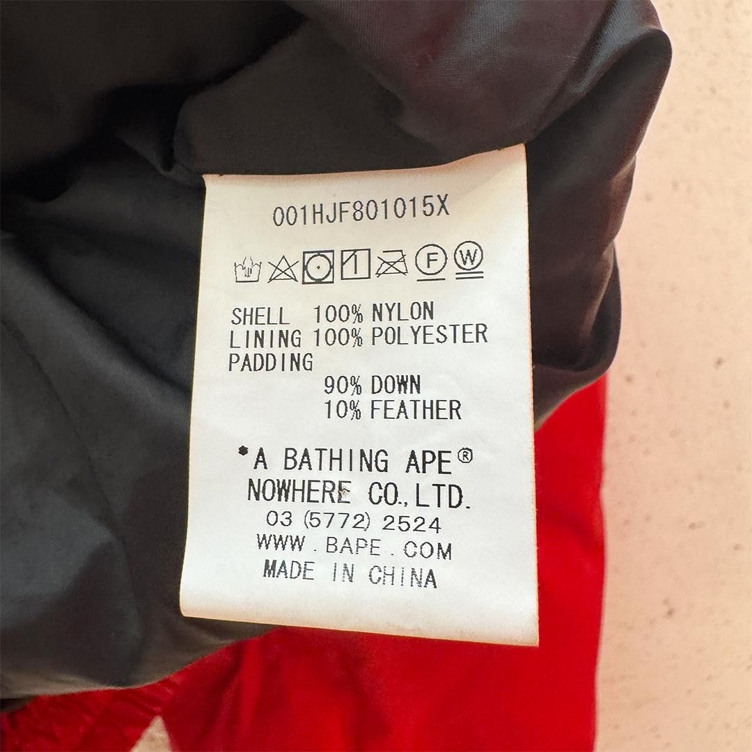 Bape BAPE One Point Red Down Jacket (L) Size US L / EU 52-54 / 3 - 6 Thumbnail