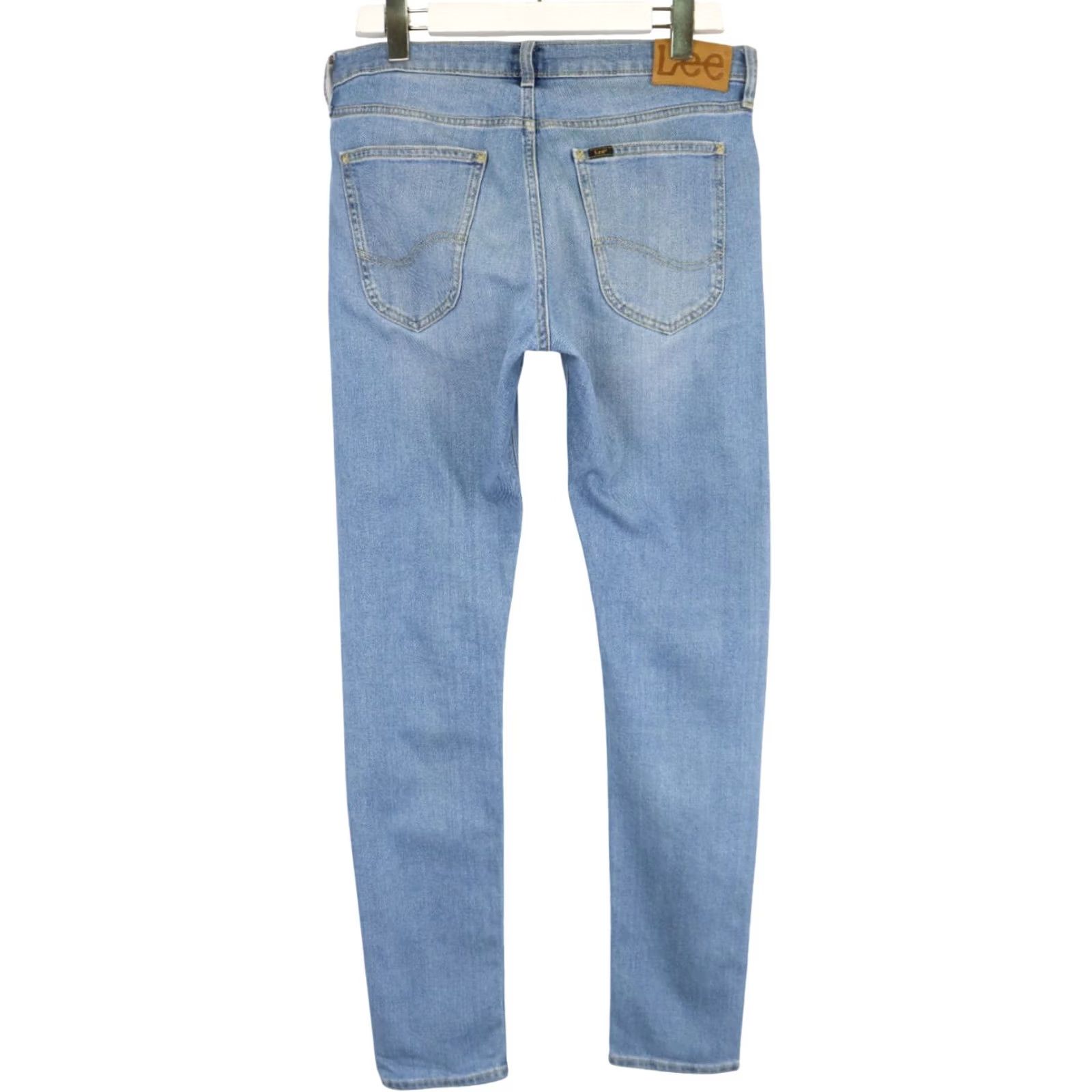 Lee Lee Luke Jeans Men's Light Blue Denim W32/L34 Stretched Zip Fly Faded Whiskers Size US 32 / EU 48 - 2 Thumbnail
