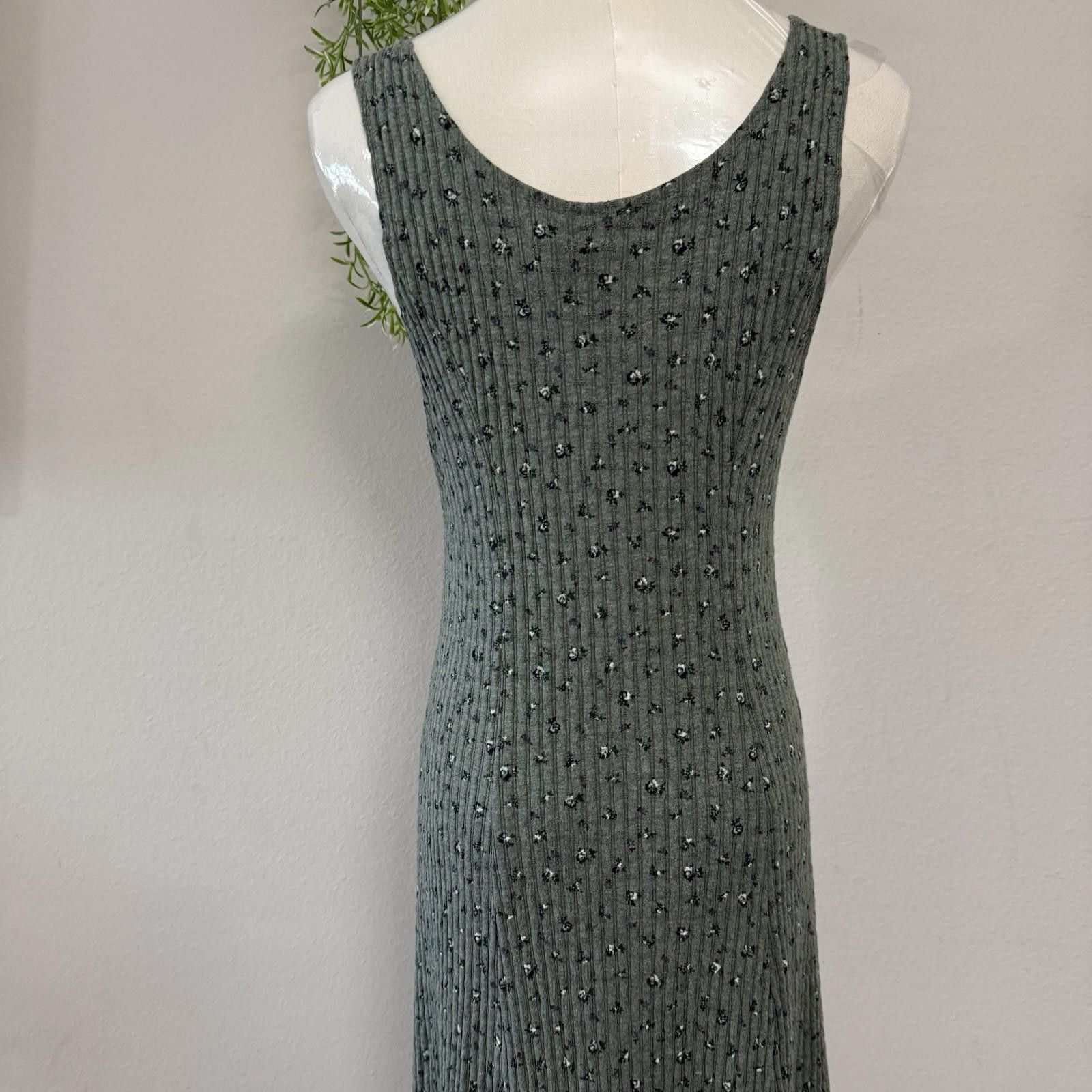 The Unbranded Brand USA Cotton Cottage Dress Large 12 Floral Size L / US 10 / IT 46 - 4 Thumbnail
