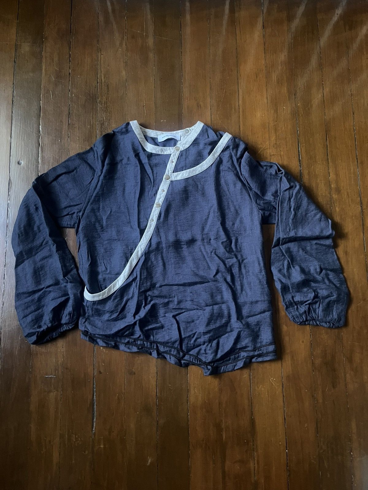 SS21 Kiko Kostadinov Navy Isaac Shirt