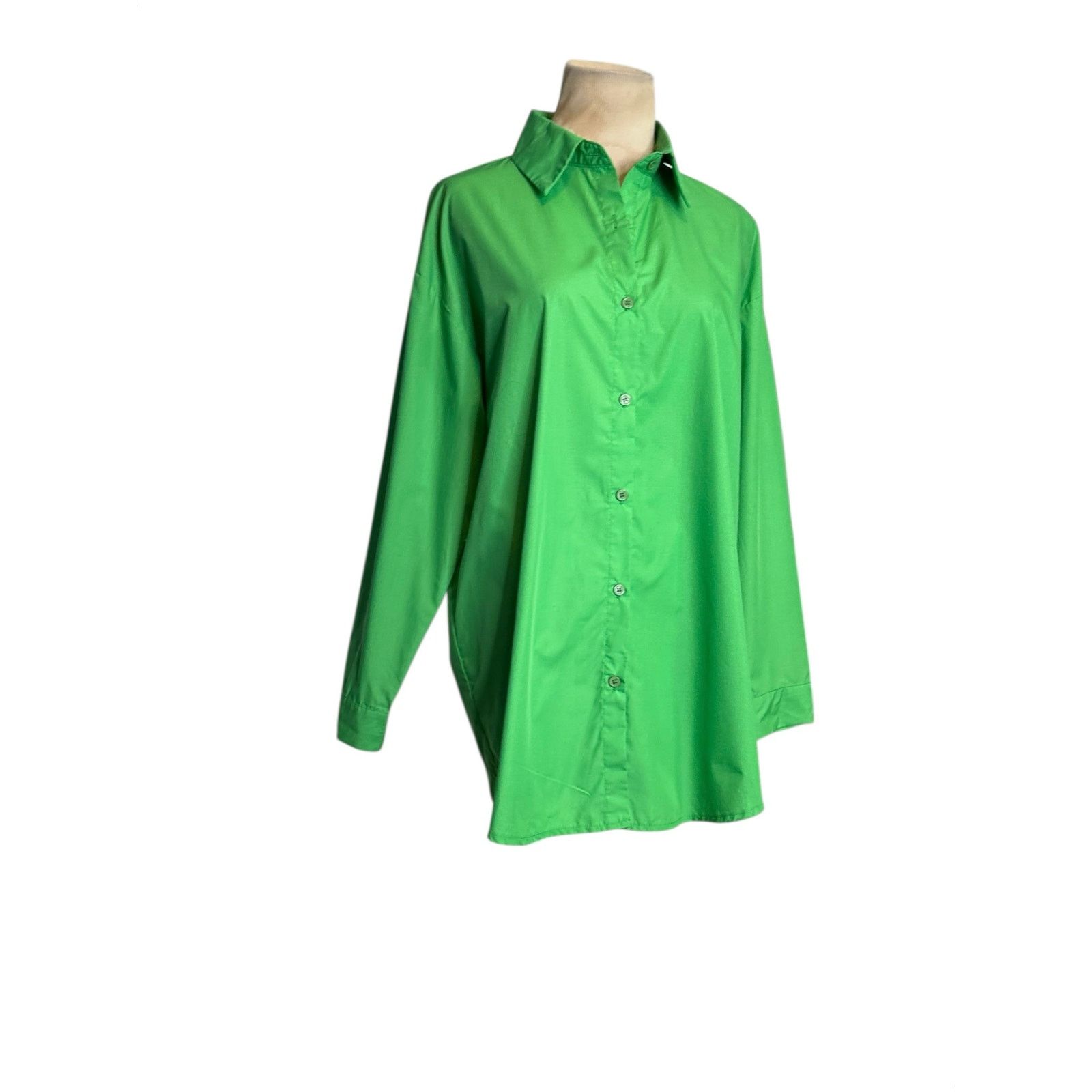 Shein Shein lime green long sleeves relax fit shirt size small Size S / US 4 / IT 40 - 10 Thumbnail