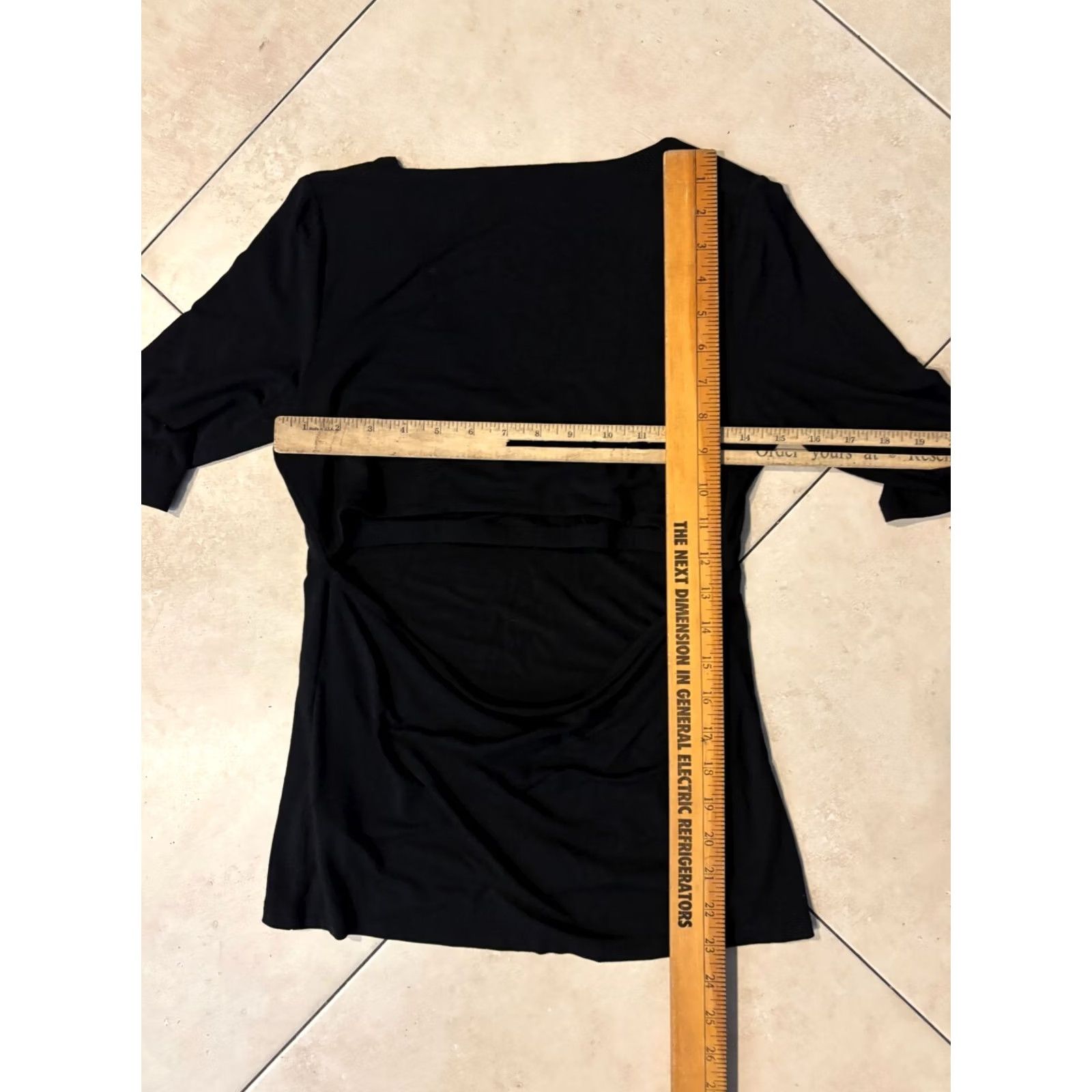 Alexander Wang Alexander Wang Shirt Top Open Cutout Back Tee Black M Women’s Short Sleeve Modern Knit Blouse Slim Fit Casual Dressy Size M / US 6-8 / IT 42-44 - 5 Thumbnail