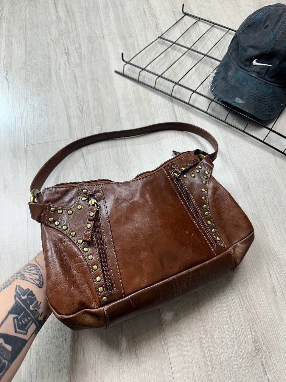 Hysteric Glamour × Vintage Vintage Y2K LGB Style Leather Bag Size ONE SIZE - 5 Thumbnail