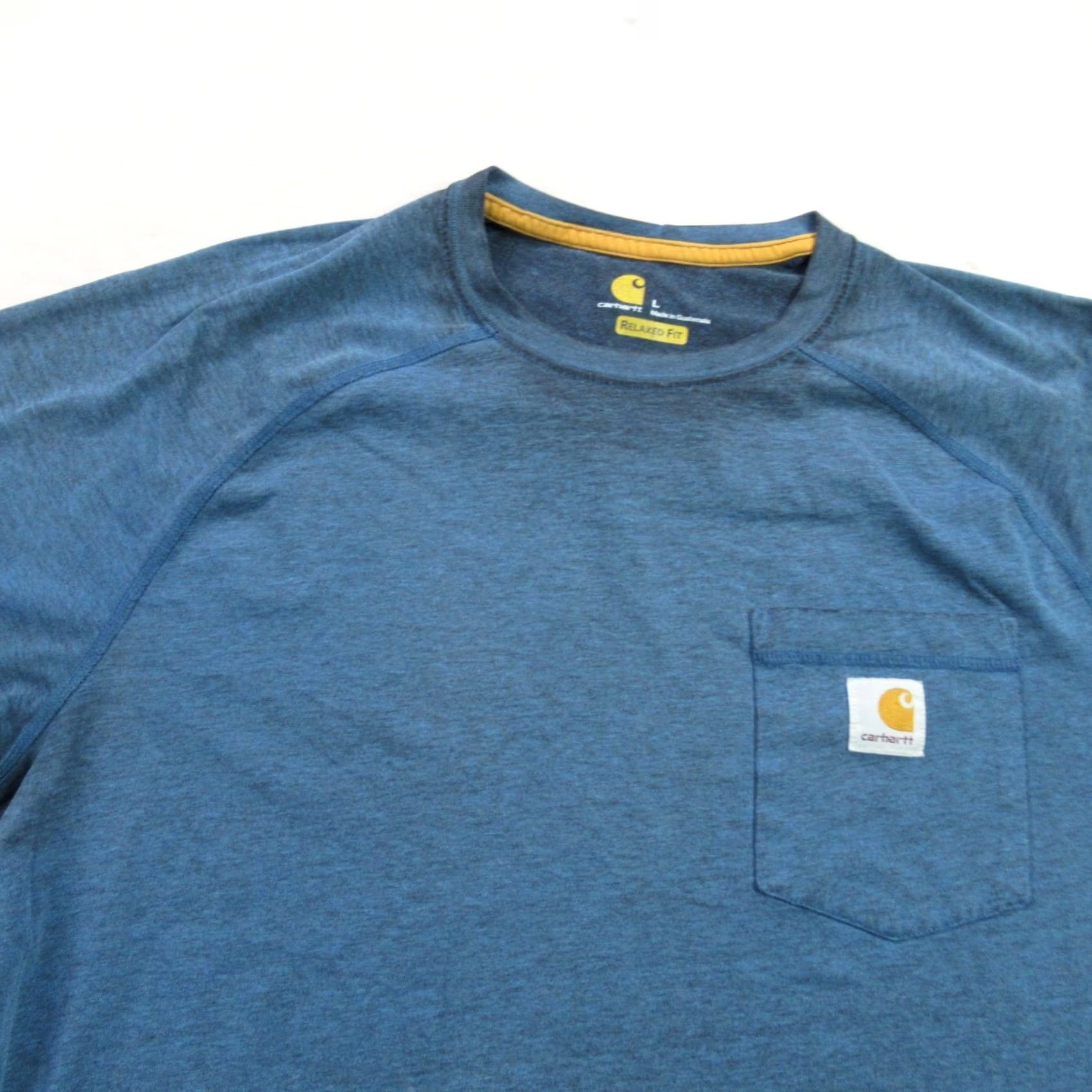 Carhartt Carhartt Shirt Large Blue Mens Crew Neck Pocket Relaxed Short Sleeve Lightweight Size US L / EU 52-54 / 3 - 3 Thumbnail
