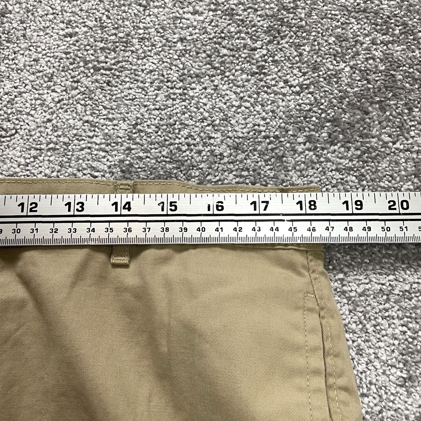 Vintage Saddlebred Chino Shorts Womens 38 W Brown Cotton Casual Bermuda 8" Inseam Womens Size 25" / US 0 / IT 36 - 6 Thumbnail