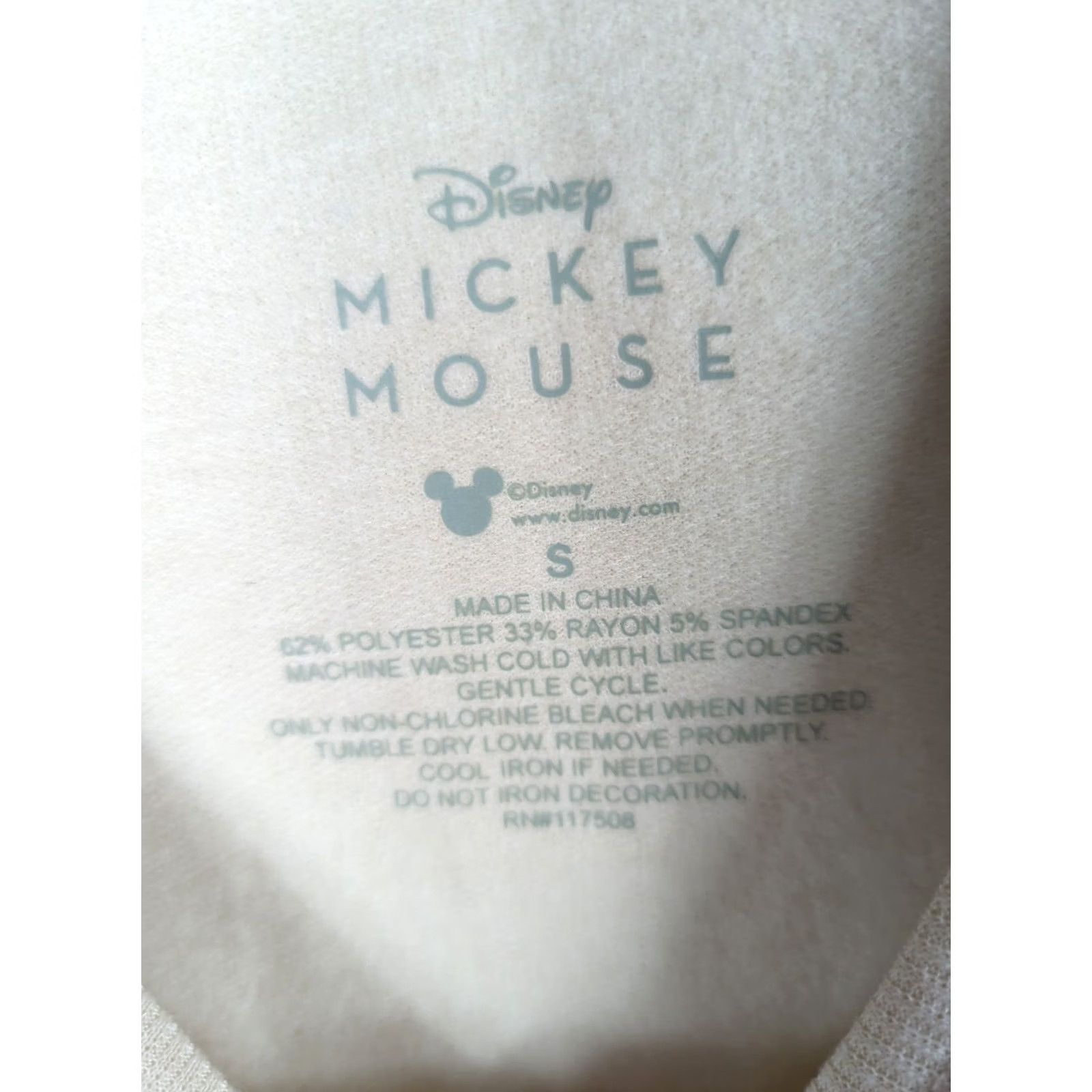 Disney Disney Mickey Mouse Sweatshirt Women’s Beige Pullover S Crew Neck Long Sleeve Super Soft Graphic Print Lightweight Fleece Modern Disney Theme Womens Size S / US 4 / IT 40 - 4 Thumbnail