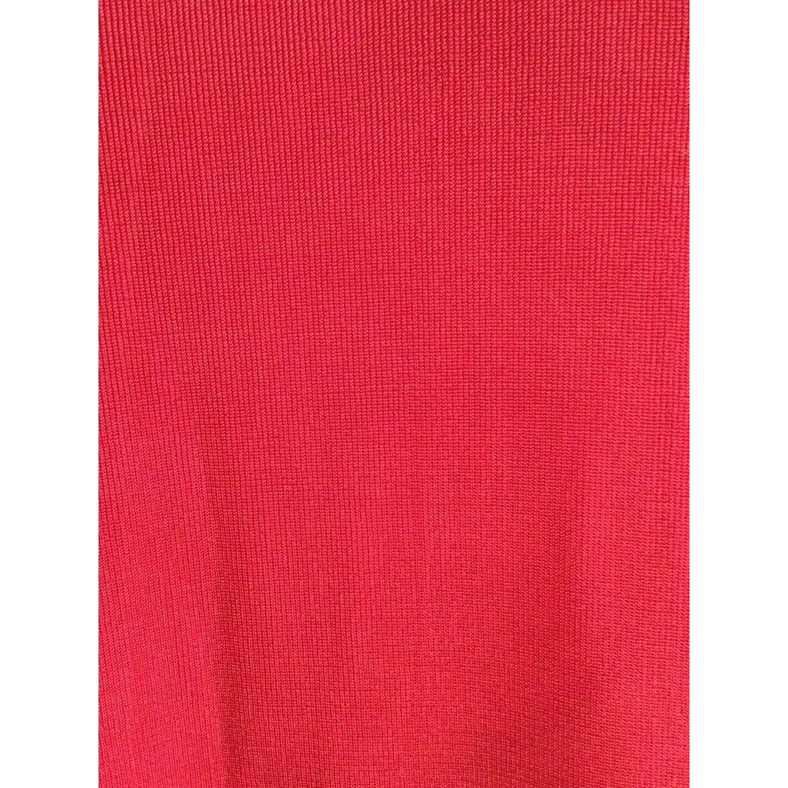 Chicos Chico's Travelers Long Sleeve Red Pullover Top Size 3/XL/16 Size XL / US 12-14 / IT 48-50 - 3 Thumbnail