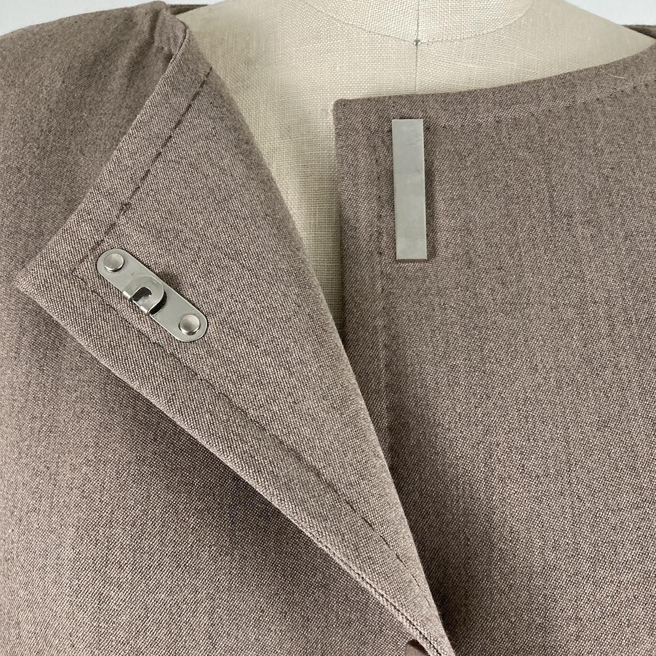 Gianfranco Ferre gianfranco ferré F/W1999 taupe caramel modular wool jacket Size S / US 4 / IT 40 - 5 Thumbnail