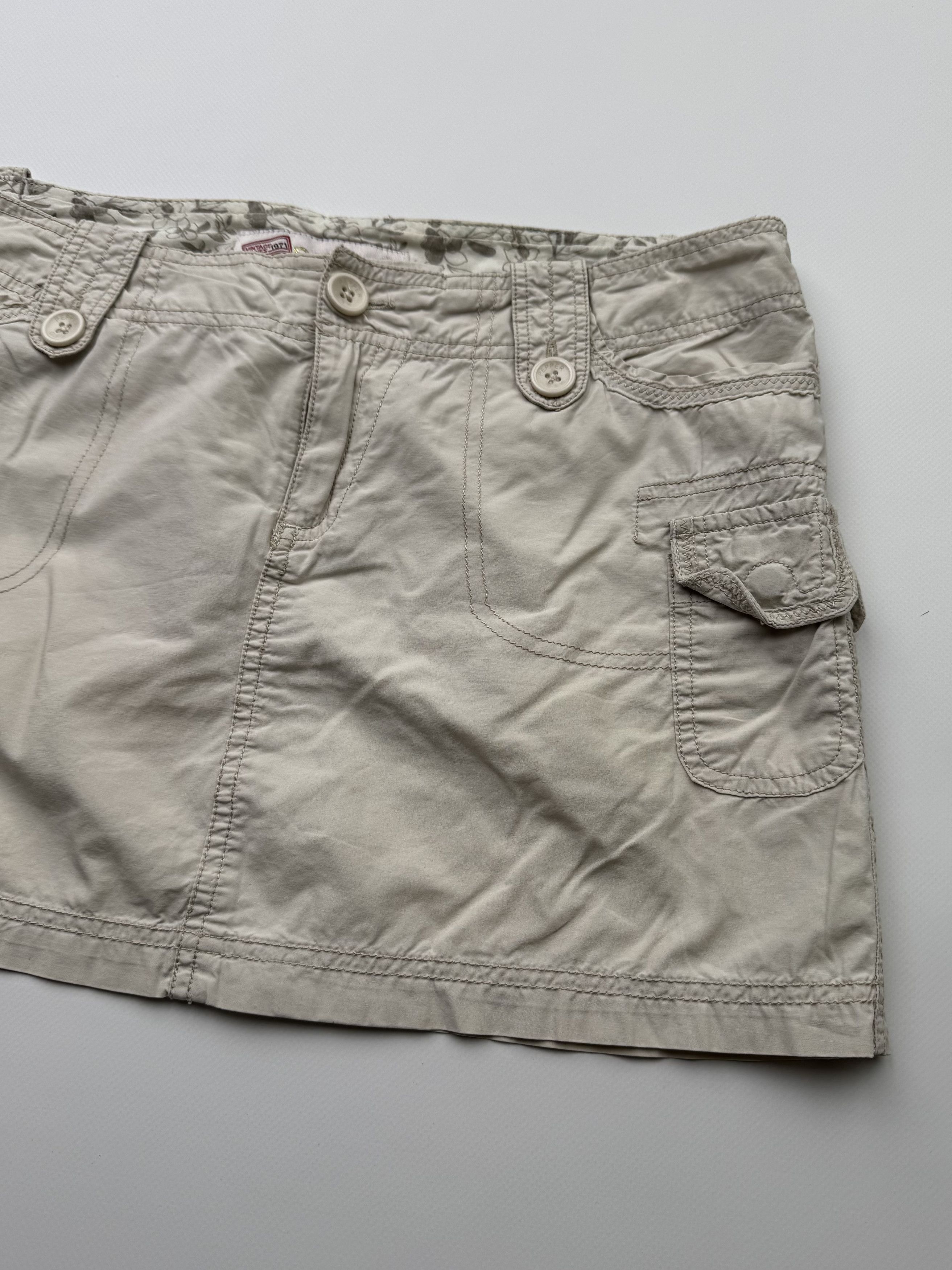 Vintage Vintage Cargo Mini Skirt B319(V307)E2 Size 29" - 3 Thumbnail