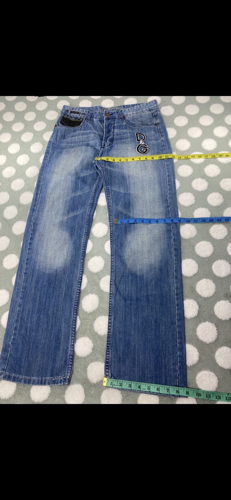 Dolce & Gabbana VINTAGE Y2K-era DOLCE &GABBANA JEANS BUTTONFLY Size US 34 / EU 50 - 5 Thumbnail