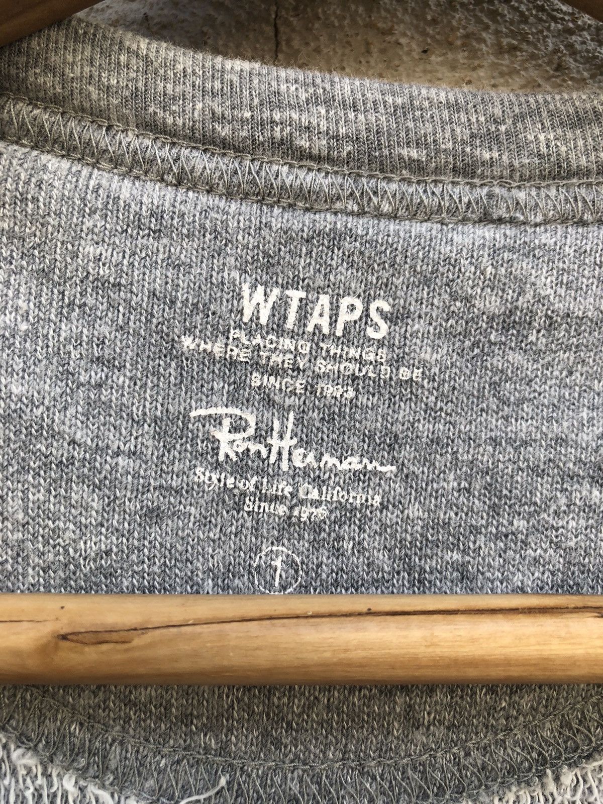 Japanese Brand × Ron Herman × Wtaps Wtaps X Ron Herman Short Sleeve Crewneck Size US M / EU 48-50 / 2 - 3 Thumbnail