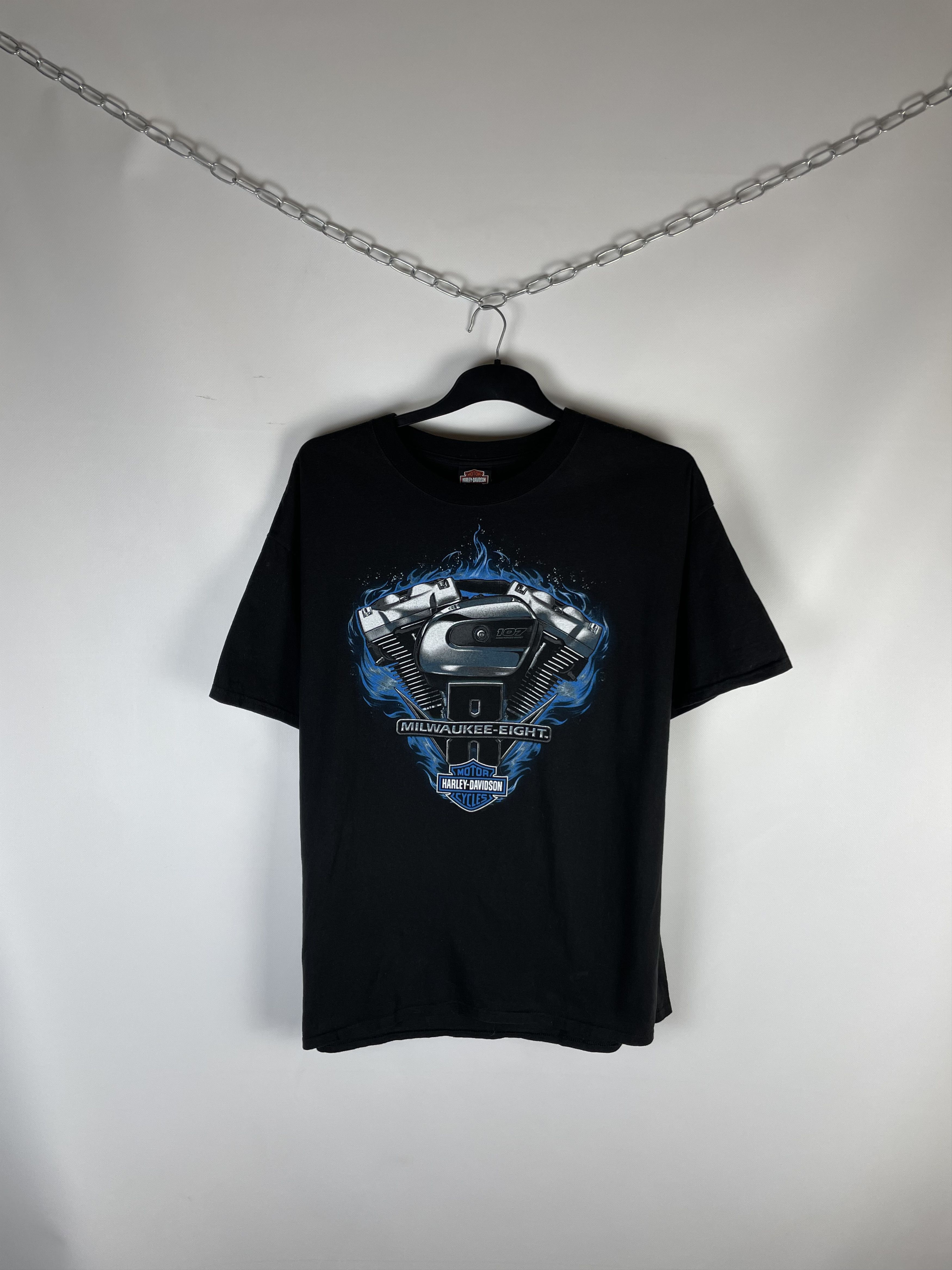 Harley Davidson Vintage HARLEY DAVIDSON Tee Graphic T Shirt Size US XL / EU 56 / 4 - 1 Thumbnail
