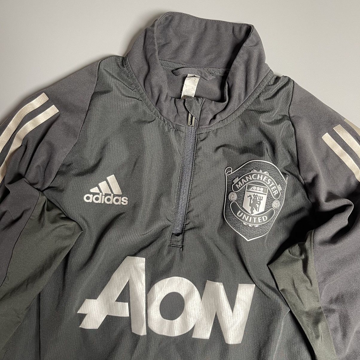 Adidas × Vintage MANCHESTER UNITED ADIDAS 2019/2020 SOCCER TRAINING TRACK TOP Size US M / EU 48-50 / 2 - 3 Thumbnail
