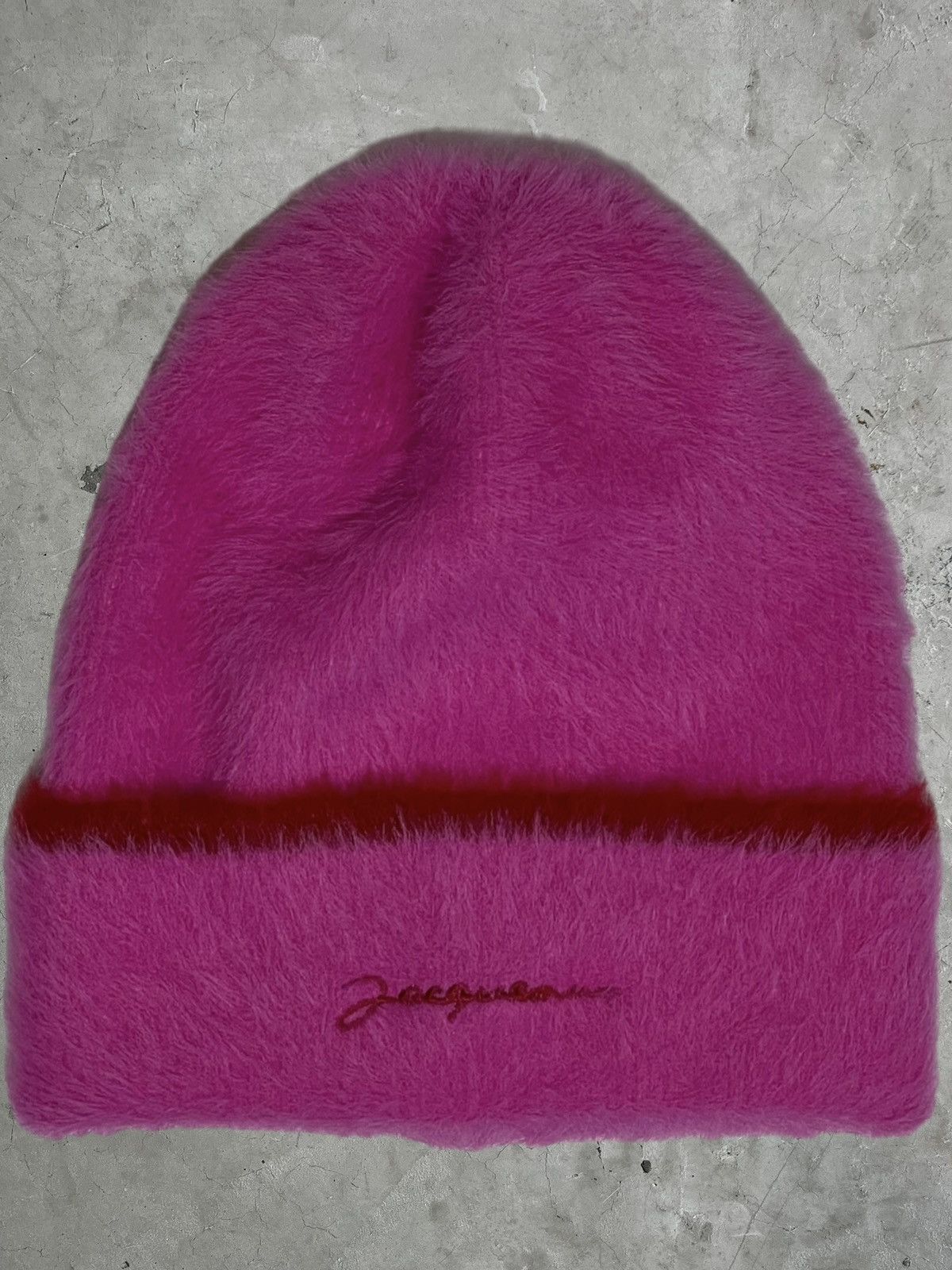 image of Jacquemus Le Papier Beanie in Pink, Men's