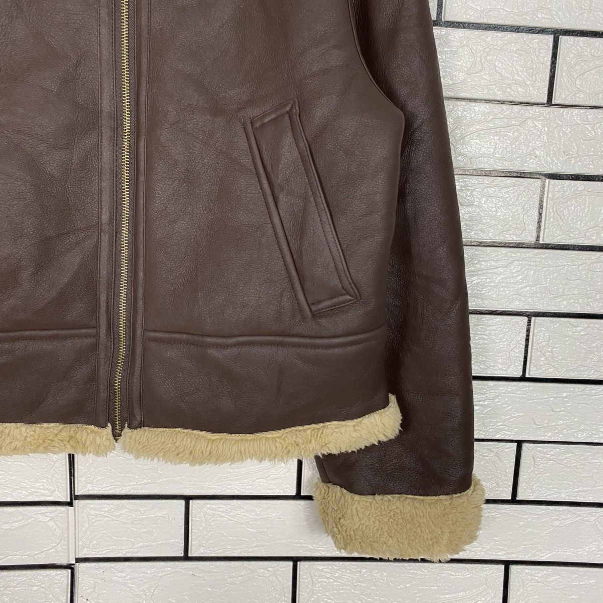 Japanese Brand 🔥VTG SOFT LEATHER JACKET SHEARLING BLANKET GU ISSEY MIYAKE Size US L / EU 52-54 / 3 - 5 Thumbnail