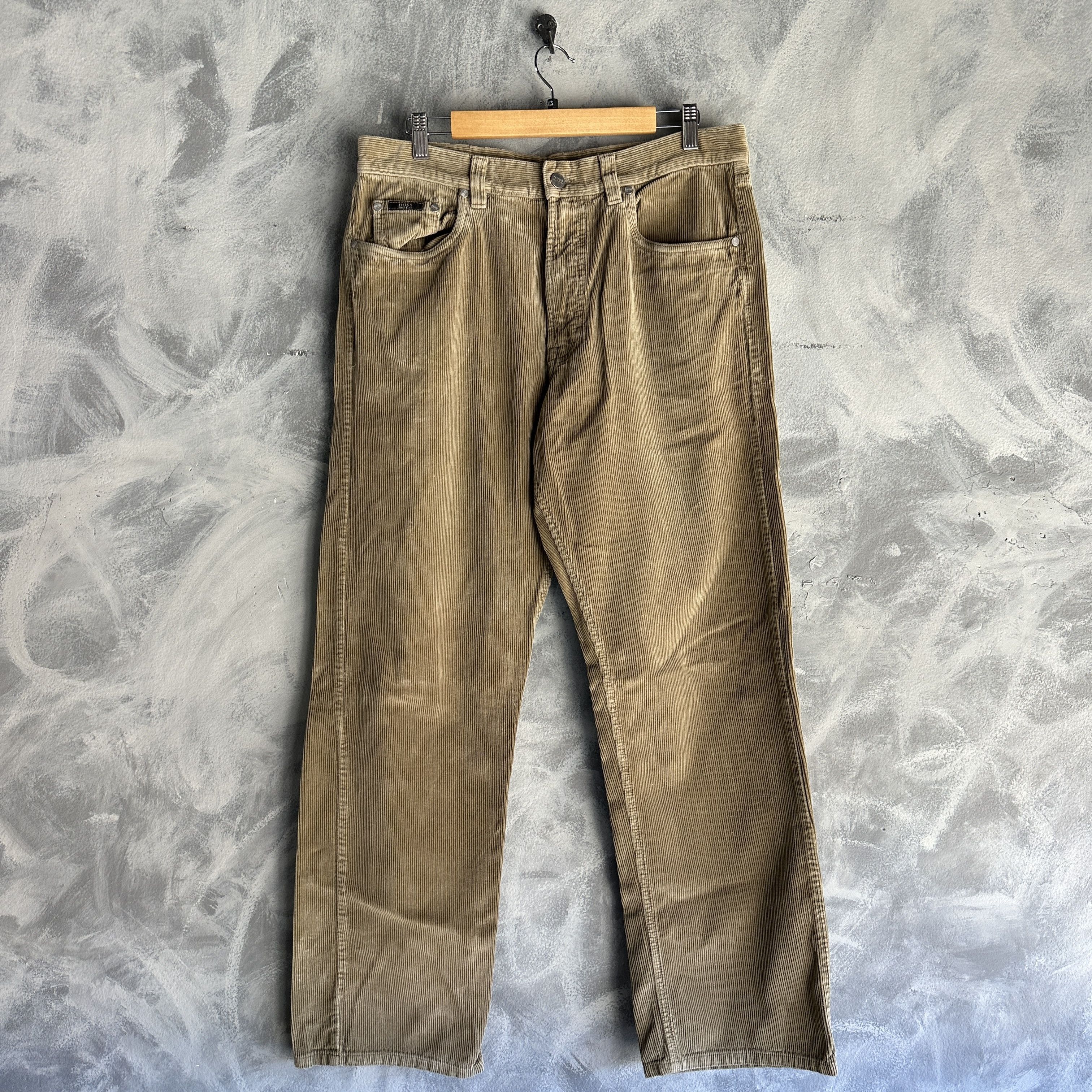 Hugo Boss Hugo Boss Corduroy Trousers Mens Alabama Pants Cord Jeans Size US 36 / EU 52 - 1 Thumbnail