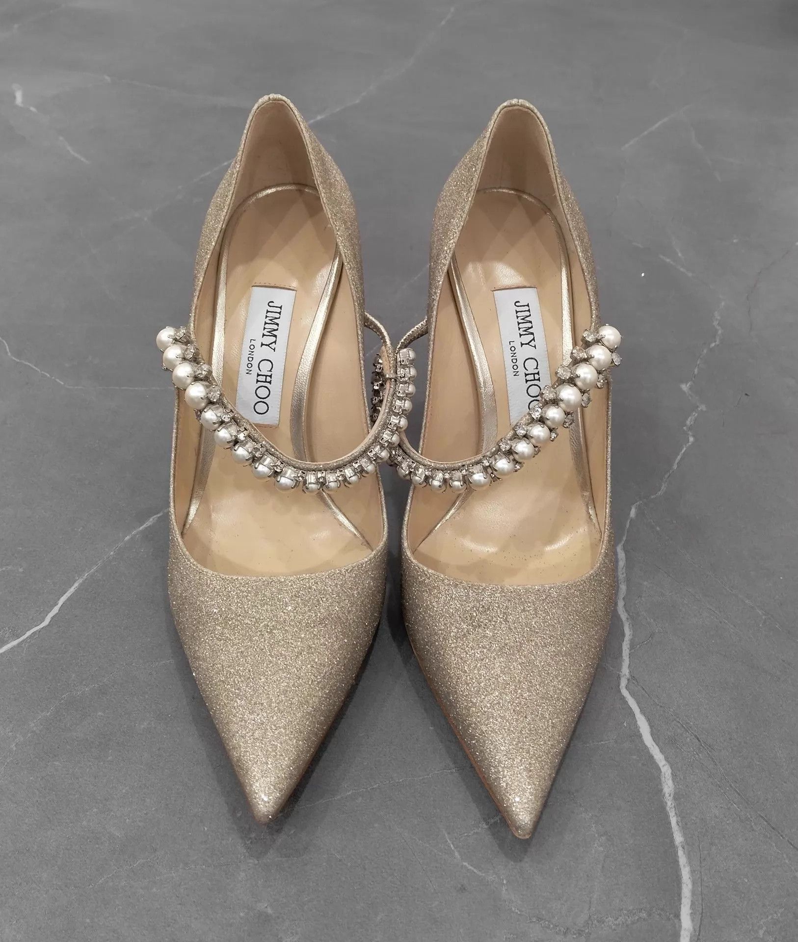 Jimmy Choo Jimmy Choo Bing Leather Pointed Heels 37.5 Size US 7 / IT 37 - 3 Thumbnail