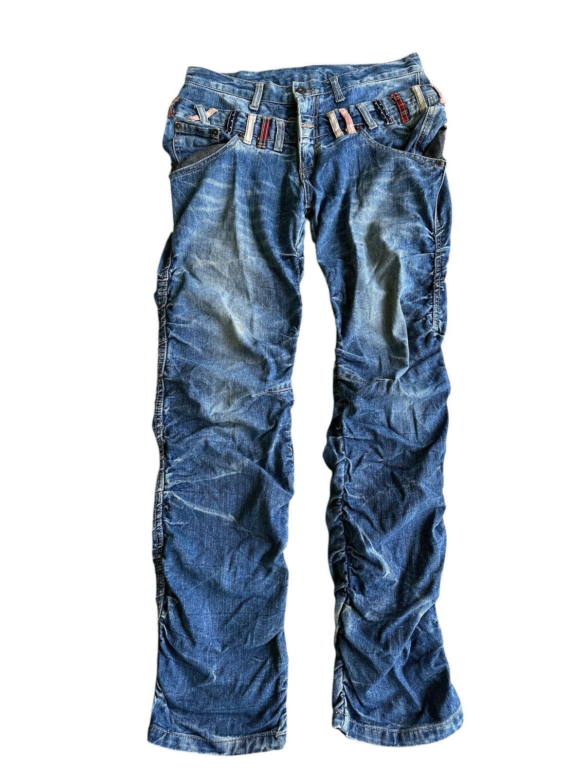 POST ARCHIVE FACTION (PAF) Double Waist Crazy Design 🎌💥 Size US 32 / EU 48 - 1 Thumbnail