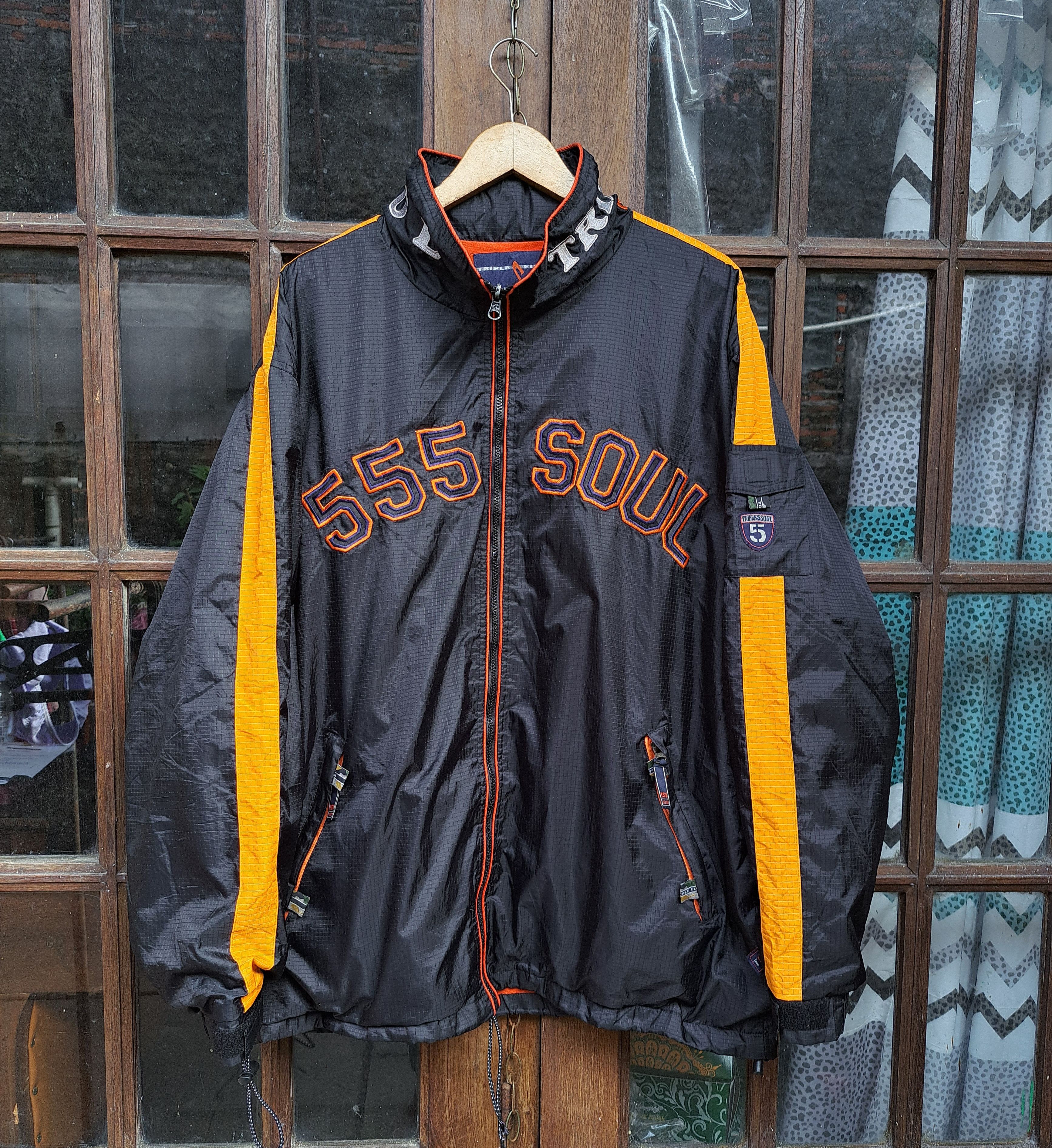 Triple 5 Soul Vintage Triple Five Soul 555 T5S Windbreaker Jacket Mens L Size US L / EU 52-54 / 3 - 1 Thumbnail