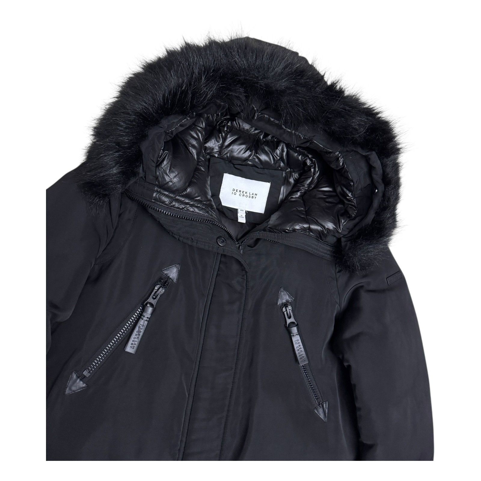 Derek Lam 10 Crosby DEREK LAM 10 CROSBY Faux Fur Luxury Winter Puffer Coat M Size M / US 6-8 / IT 42-44 - 3 Thumbnail