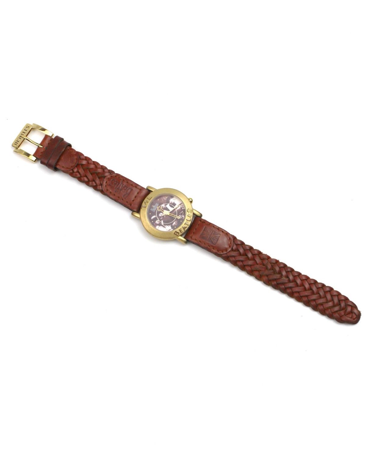 Vintage 1993 THE BEATLES 'A HARD DAY'S NIGHT' BRAIDED LEATHER WATCH Size ONE SIZE - 3 Thumbnail