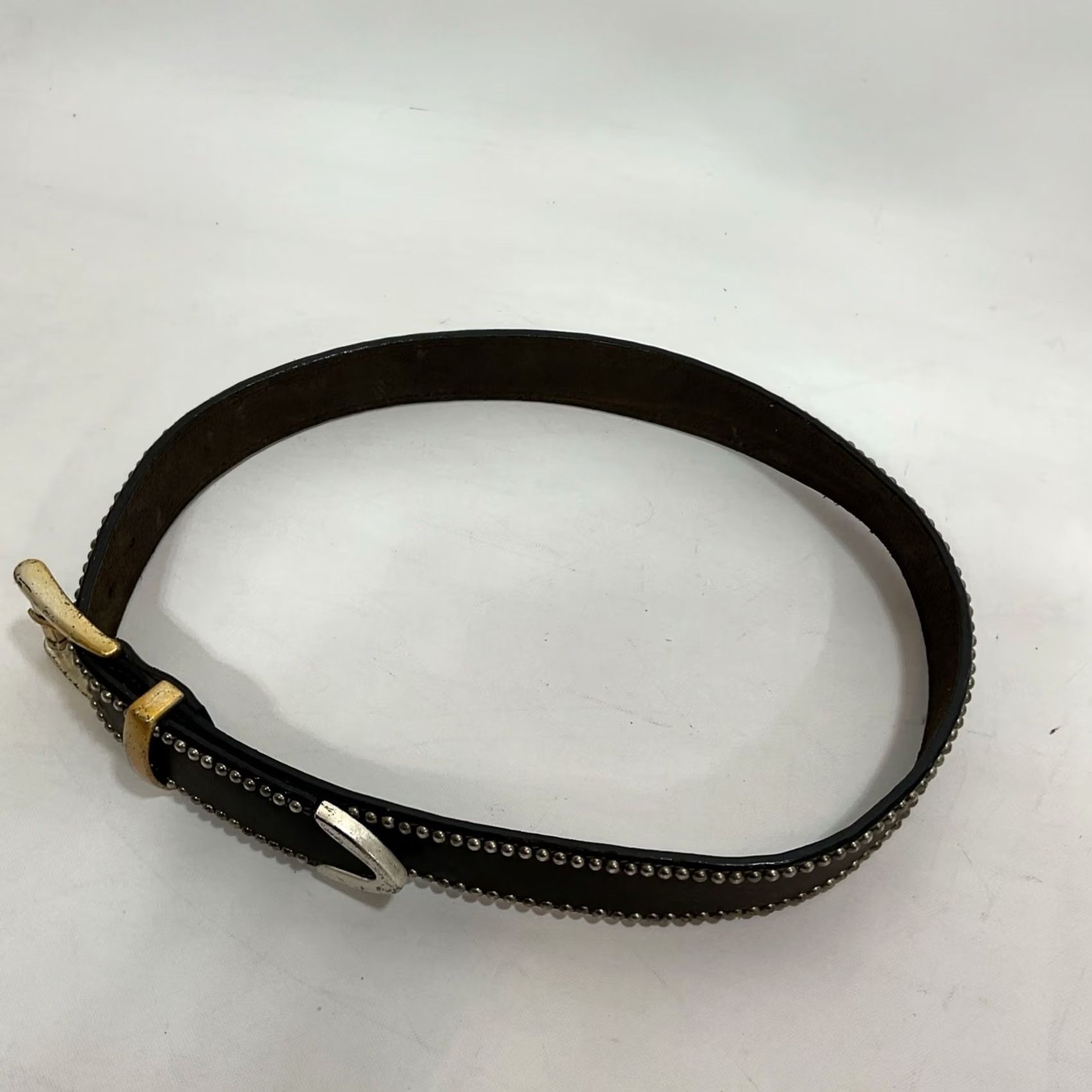 Vintage Billy Belts California Brown Leather Belt Size 36 Made in USA Distressed Patina Men Size 36 - 3 Thumbnail