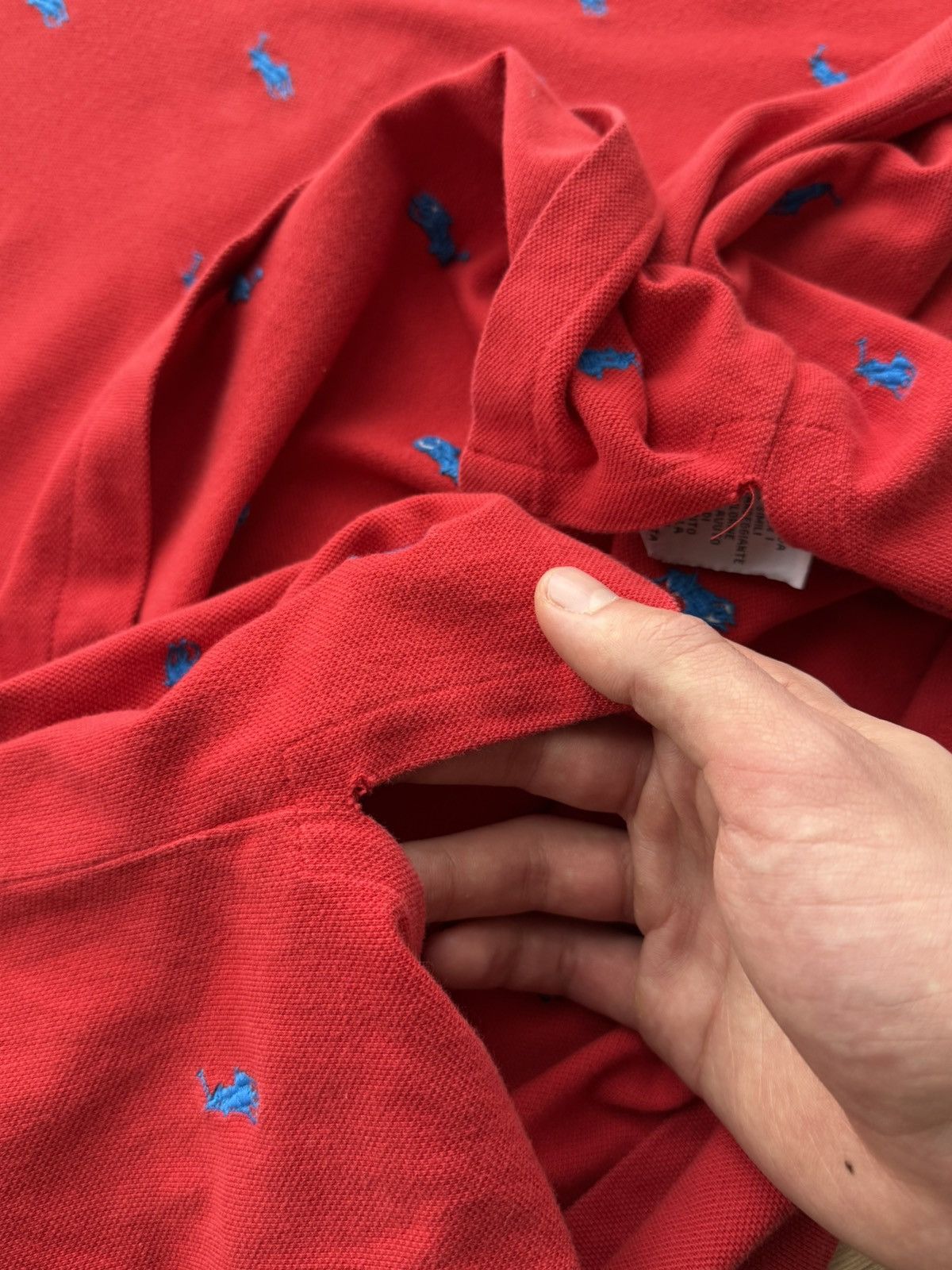 Polo Ralph Lauren POLO RALPH LAUREN MONOGRAM LOGO RED RELAXED POLO T-SHIRT Size US XL / EU 56 / 4 - 12 Thumbnail