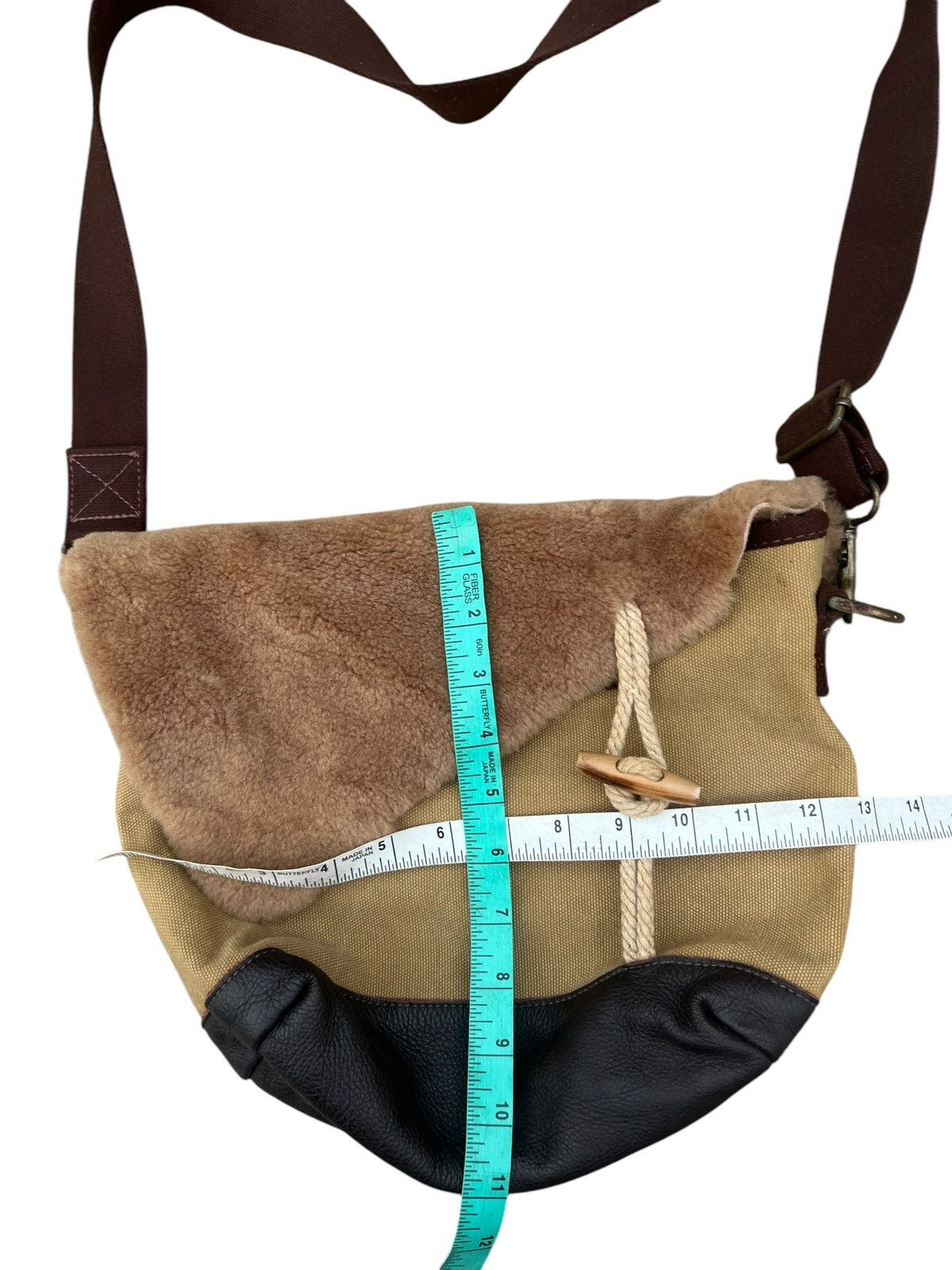 Frapbois Vintage Frapbois Japan Sheepskin Canvas Sling Bag Size ONE SIZE - 25 Thumbnail