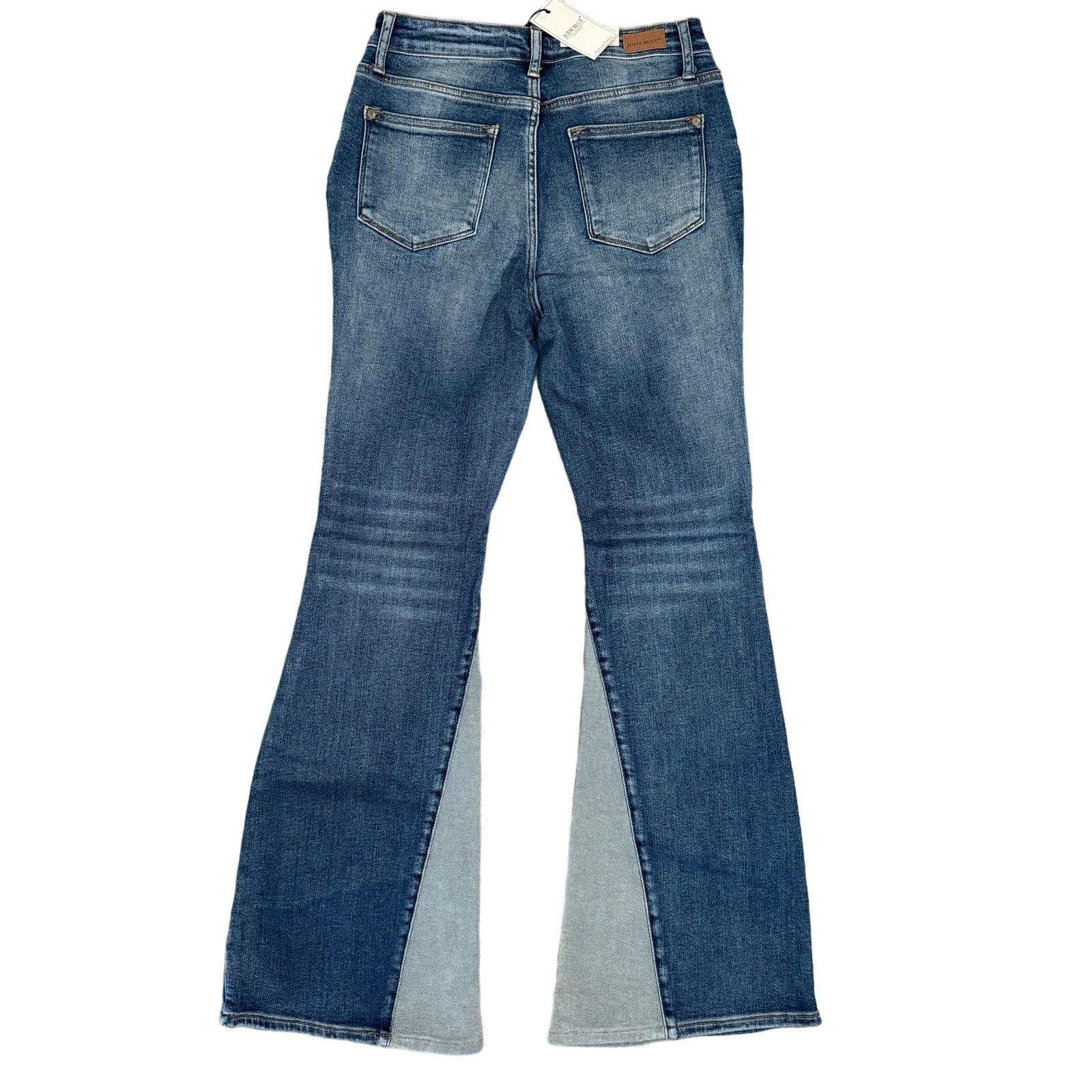 Judy Blue Judy Blue Mid Rise Flare Fit Leg Jeans Inseam Panel 13 31 Size 31" - 5 Thumbnail