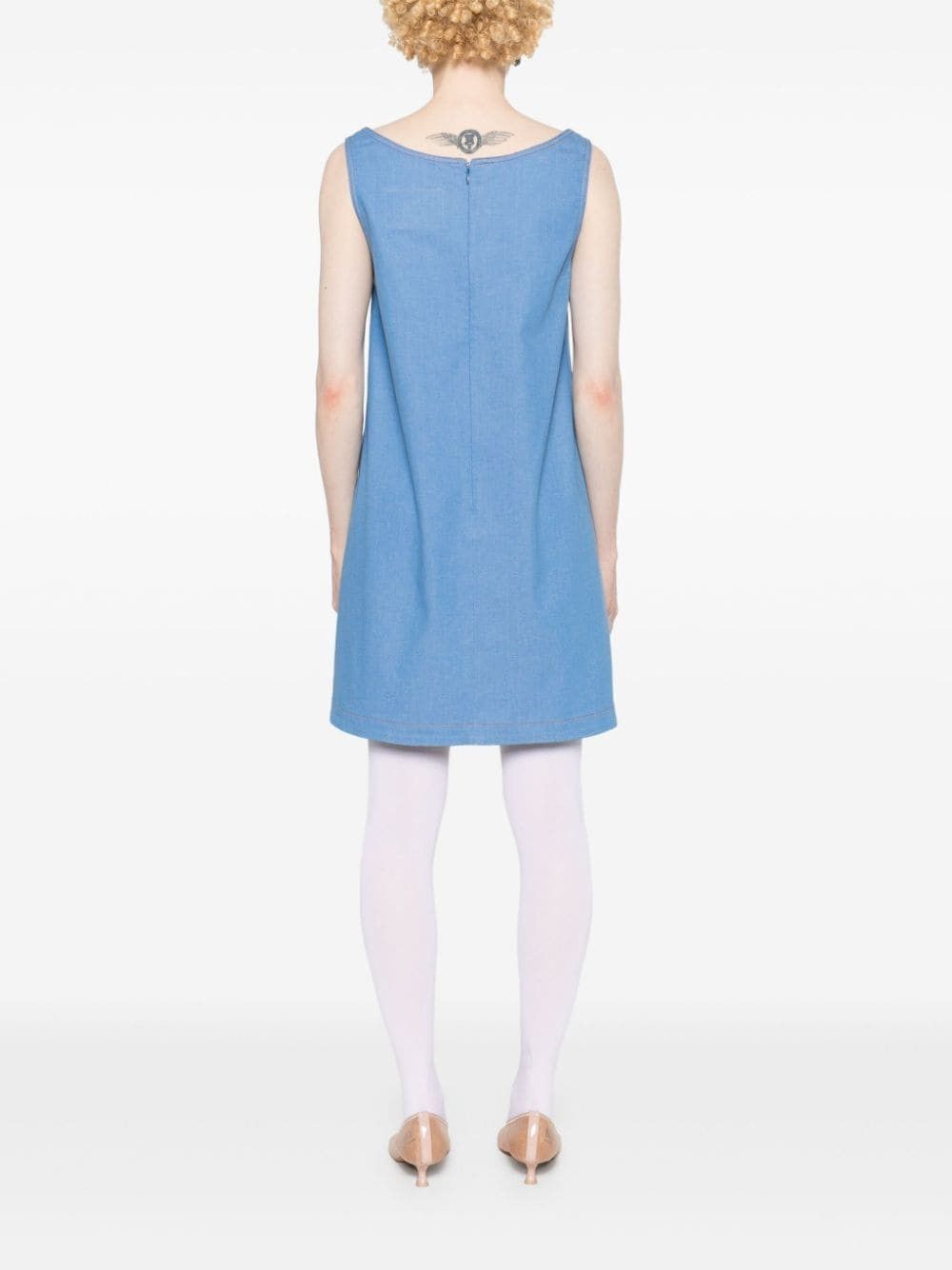Marni o1f1d3z0725 Kleid Denim Minidress in Blue Size XS / US 0-2 / IT 36-38 - 4 Thumbnail