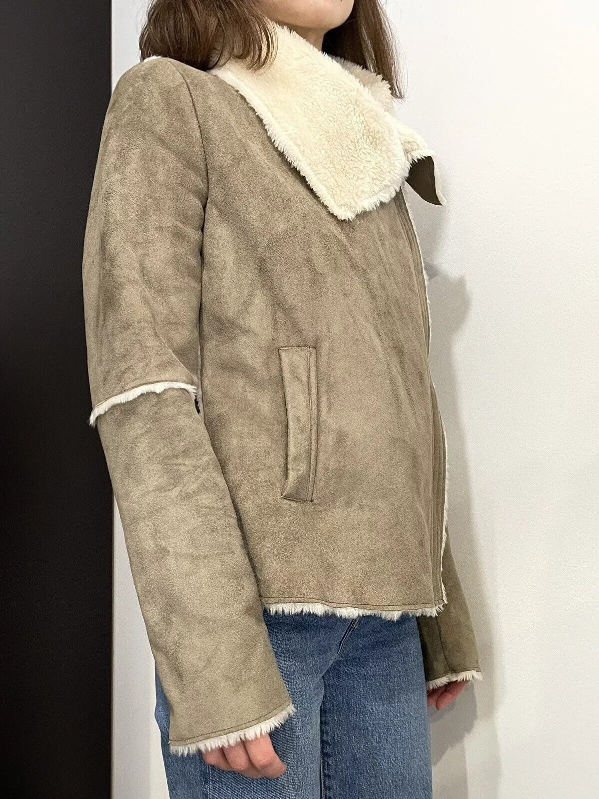 United Colors Of Benetton United Colors Of Benetton Faur Faux Shearling y2k Jacket Size M / US 6-8 / IT 42-44 - 6 Thumbnail
