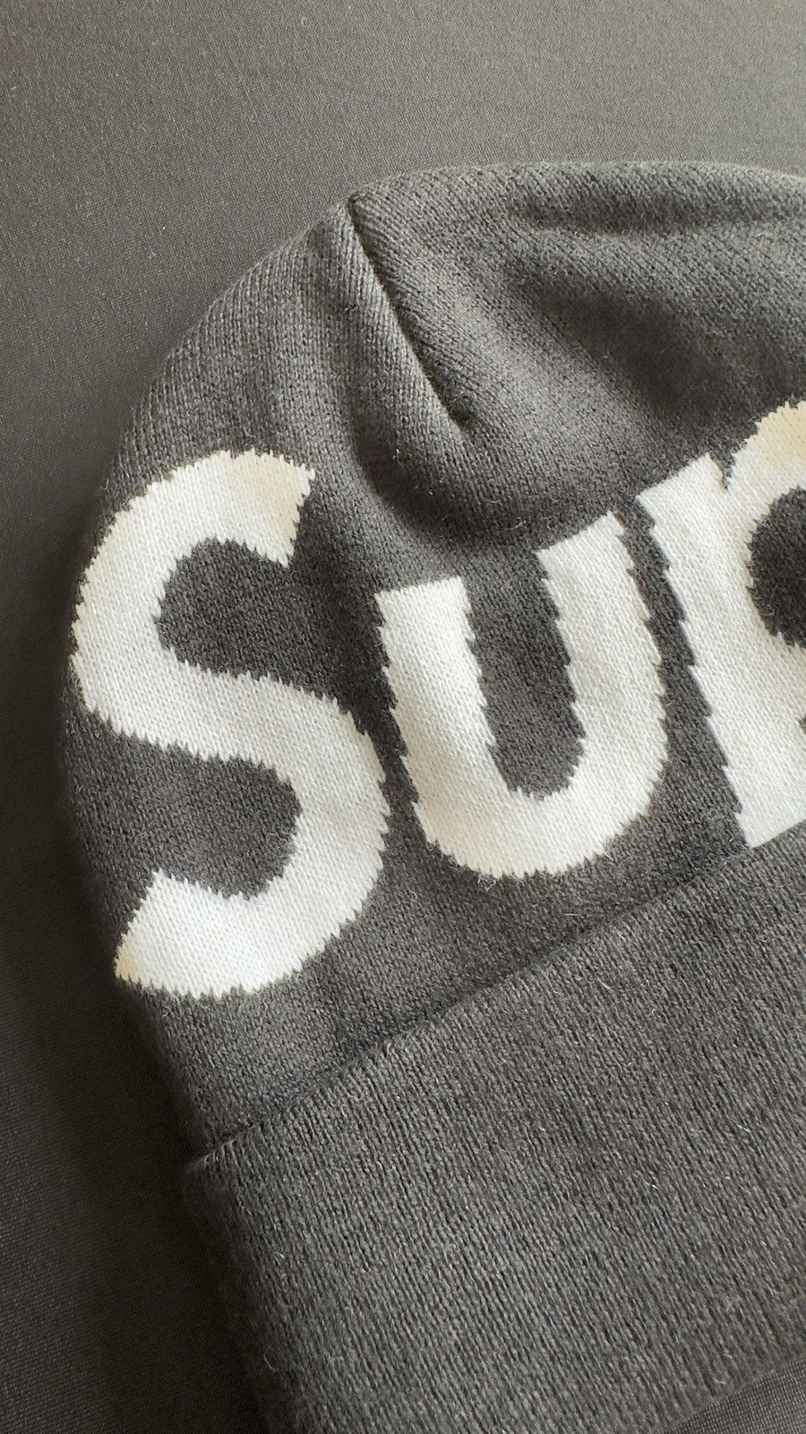 Supreme Supreme Big Logo Beanie Black Size ONE SIZE - 3 Thumbnail