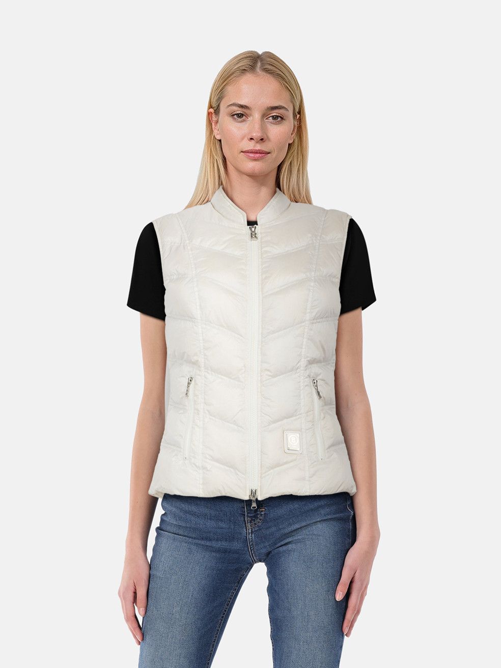 Bogner White Goose Down Puffer Vest Size S / US 4 / IT 40 - 1 Thumbnail
