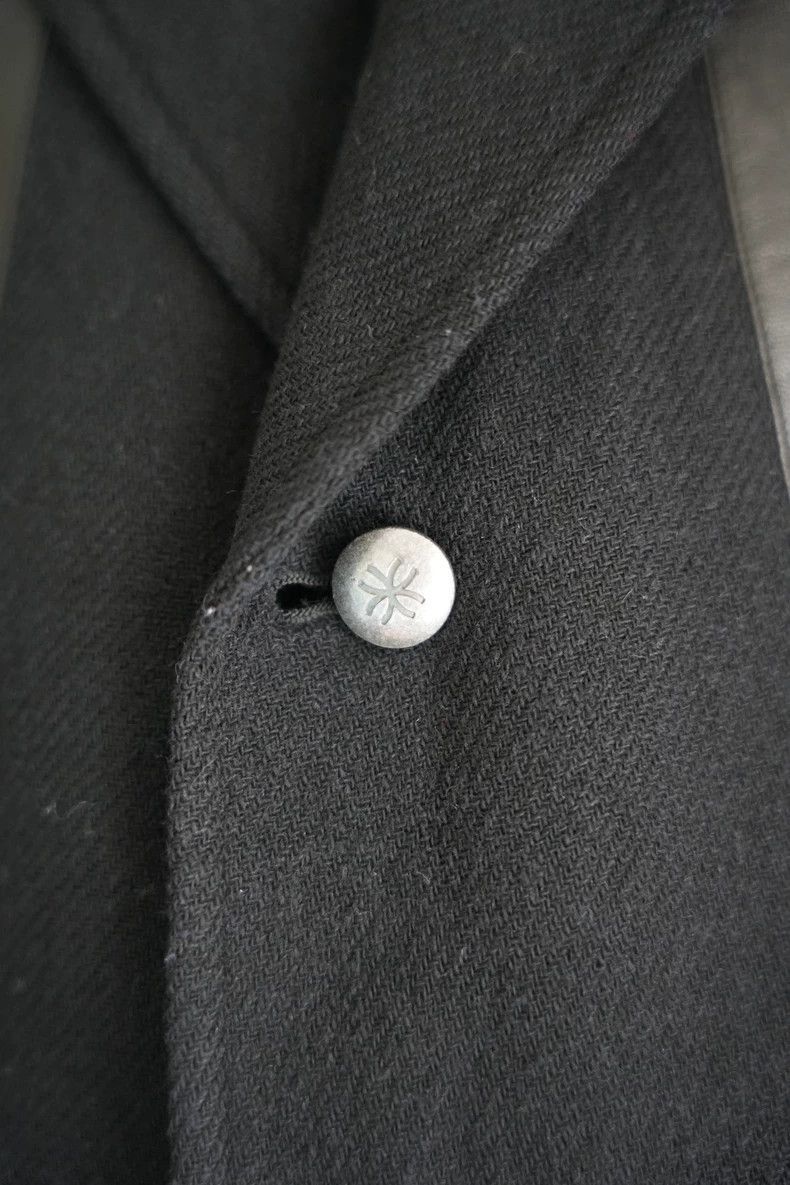 Yohji Yamamoto Yohji Yamamoto Yohji Yamamoto Black Suit with Leather Deta Size US S / EU 44-46 / 1 - 4 Thumbnail