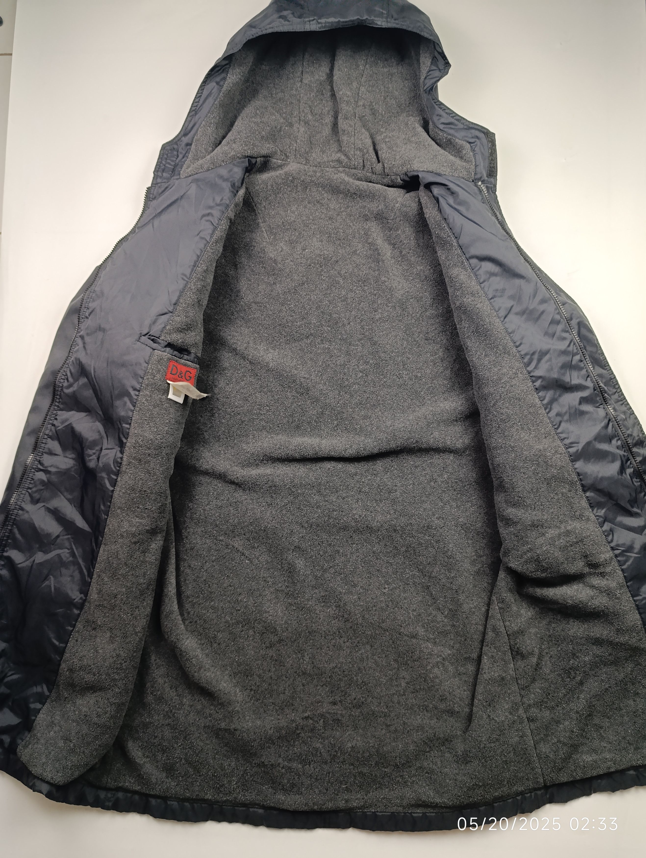Dolce & Gabbana DOLCE AND GABBANA NYLON LONG JACKET DETACHABLE POCKET Size US L / EU 52-54 / 3 - 9 Thumbnail