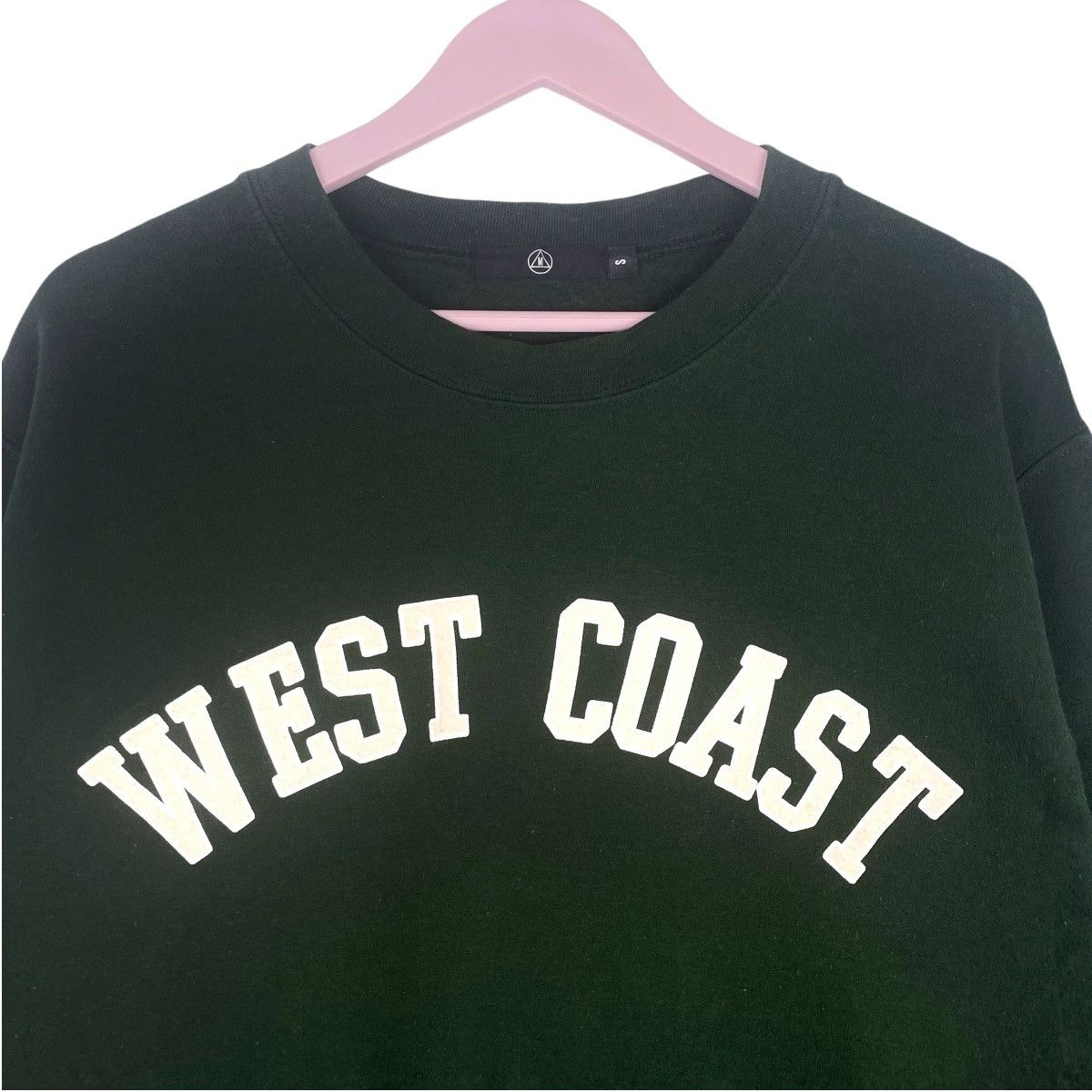 Designer × Vintage West Coast Big Logo Spellout Sweatshirt Pullover Jumper Size US S / EU 44-46 / 1 - 2 Thumbnail
