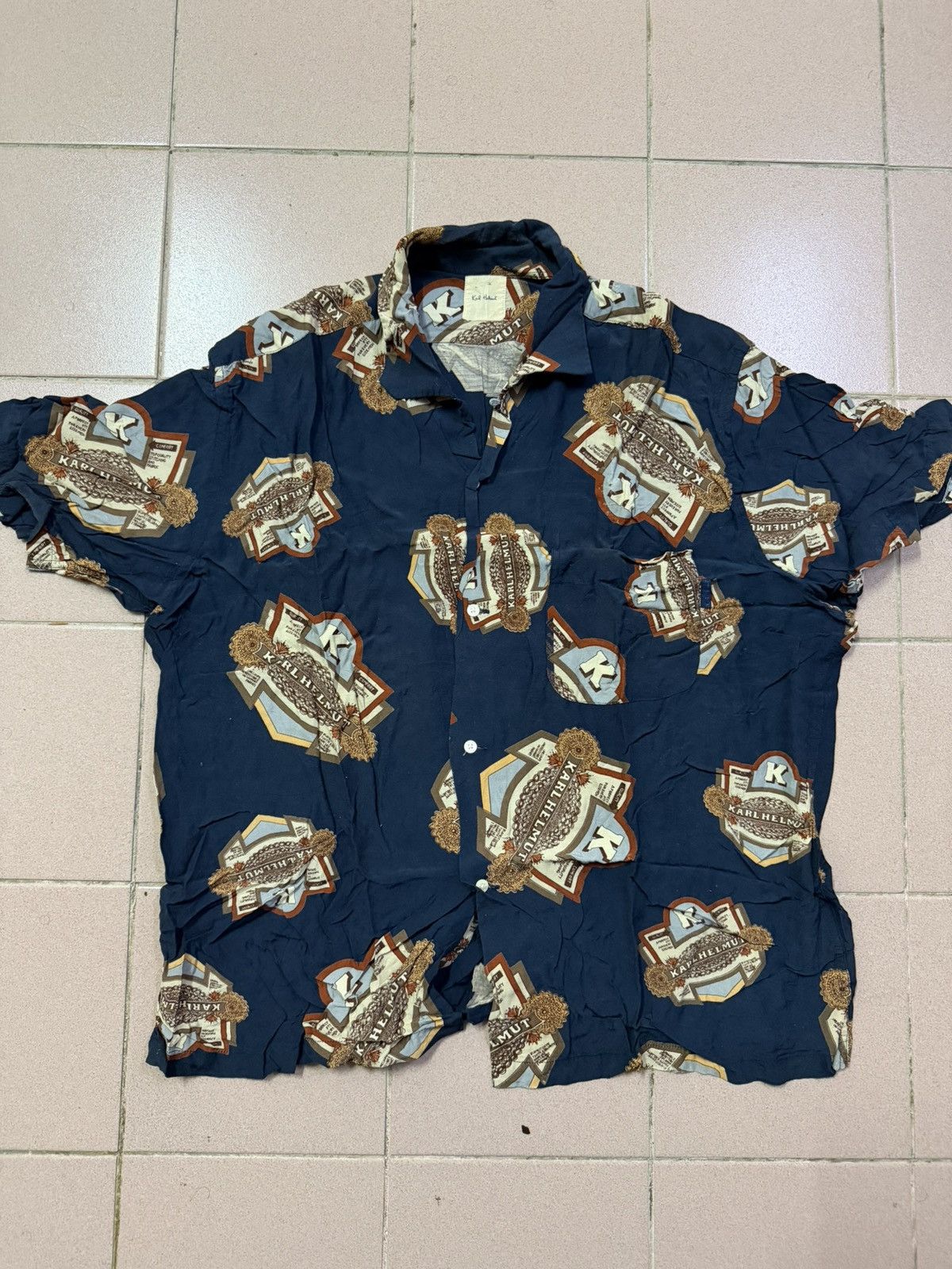 Karl Helmut VINTAGE KARL HELMUT FULL PRINTED BUTTON UP SHIRT Size US M / EU 48-50 / 2 - 1 Thumbnail