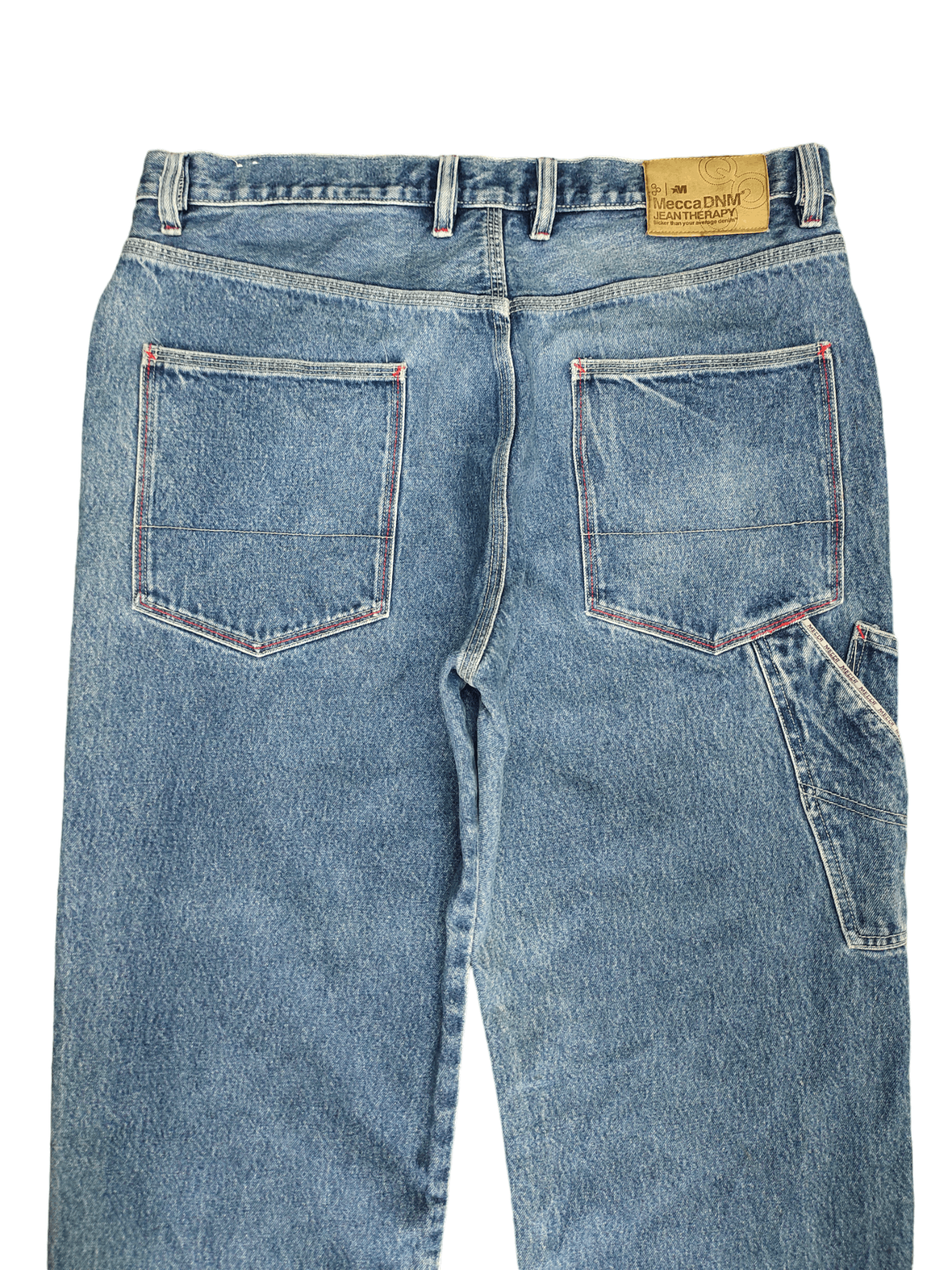 Mecca Vintage 90s Mecca Carpenter Wide Leg Denim Baggy Jeans Size US 36 / EU 52 - 13 Thumbnail